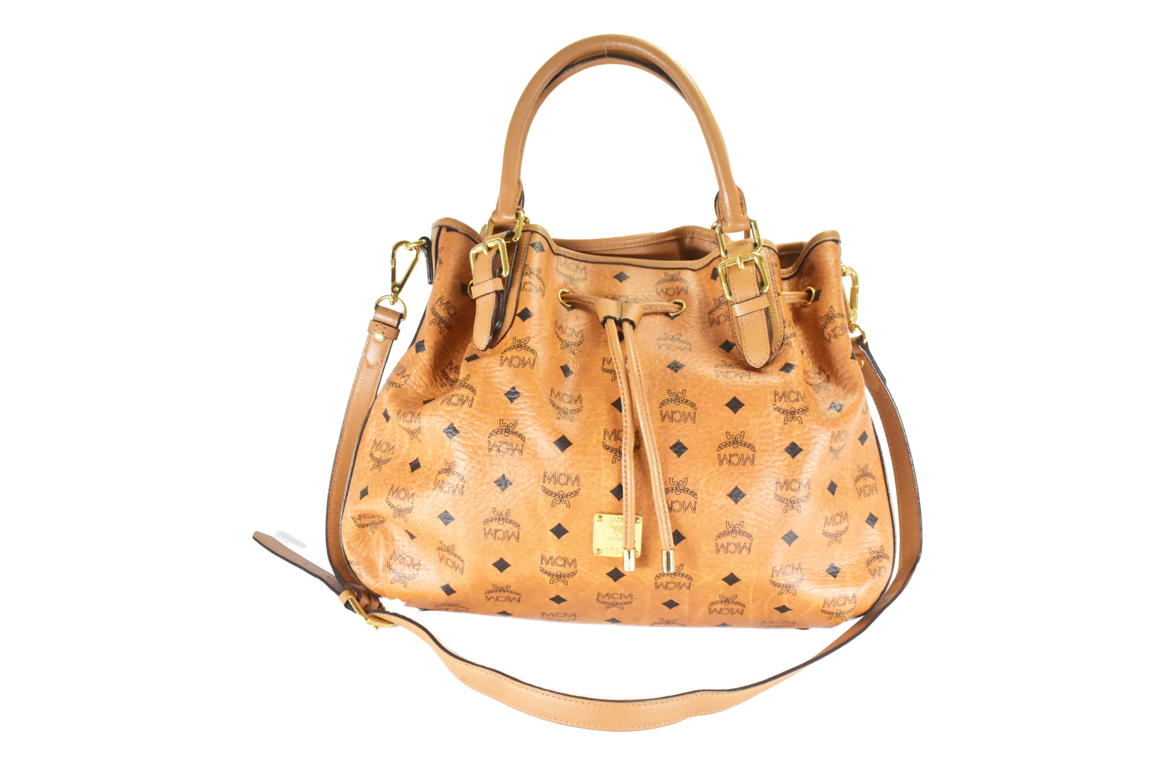 ✅MCM TASCHE GROß vintmarket-de SCHULTERTASCHE COGNAC 4603