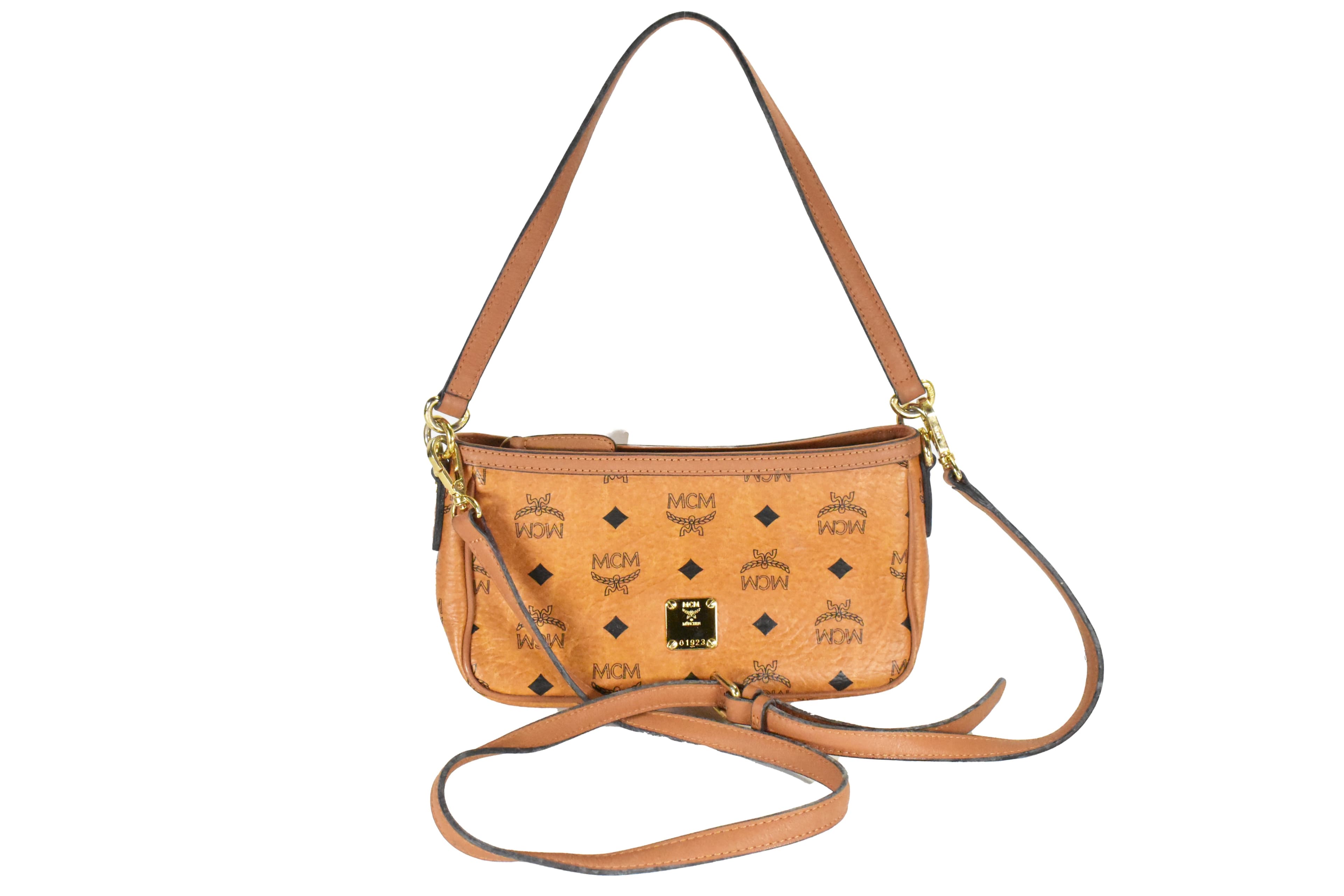 MCM SCHULTERTASCHE vintmarket.de CROSSBODY TASCHE COGNAC 4628