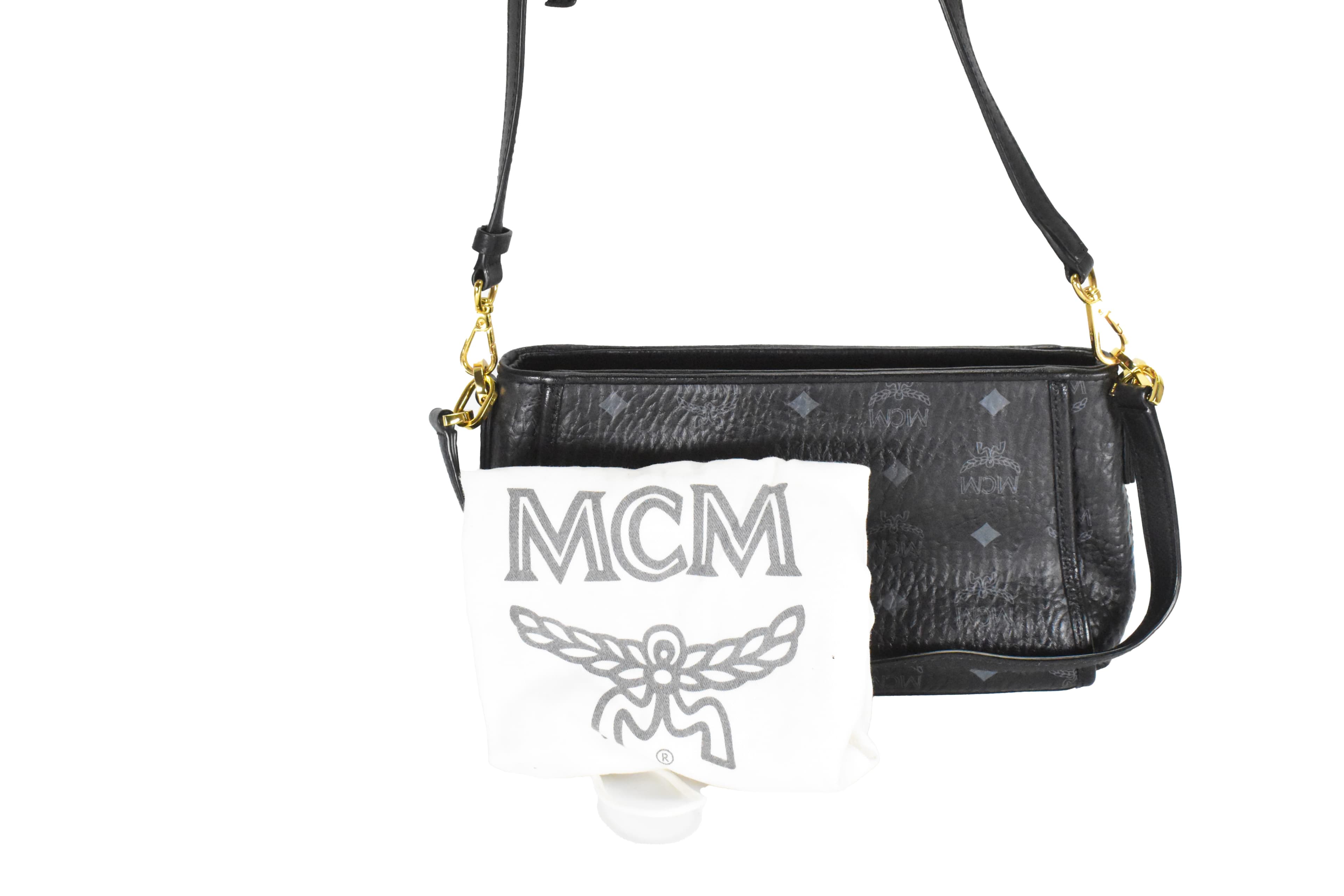 MCM SCHULTERTASCHE vintmarket.de UMHÄNGETASCHE SCHWARZ 4631