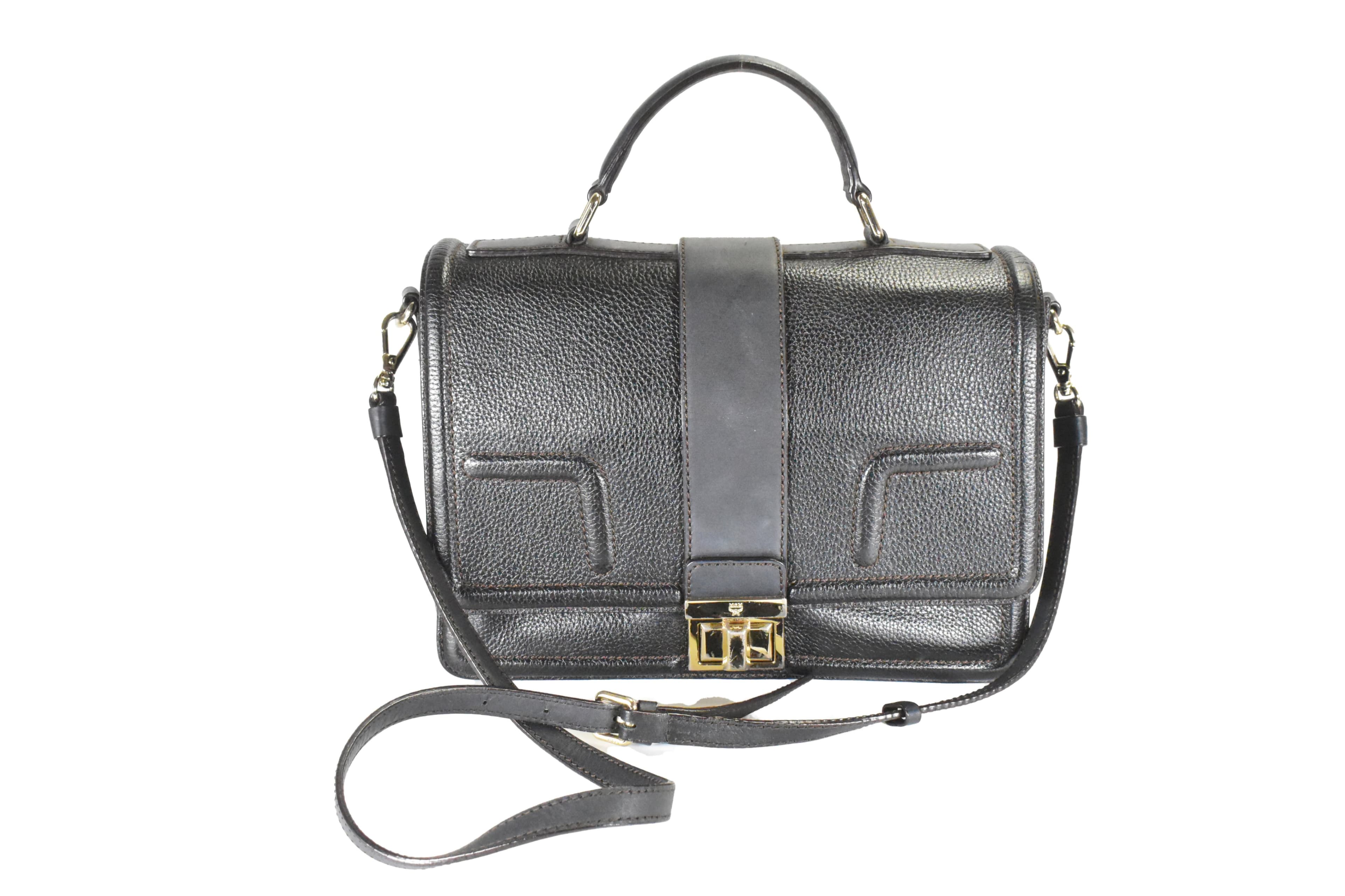 MCM MODELL: PATRICIA SCHULTERTASCHE vintmarket.de SCHWARZ 4640