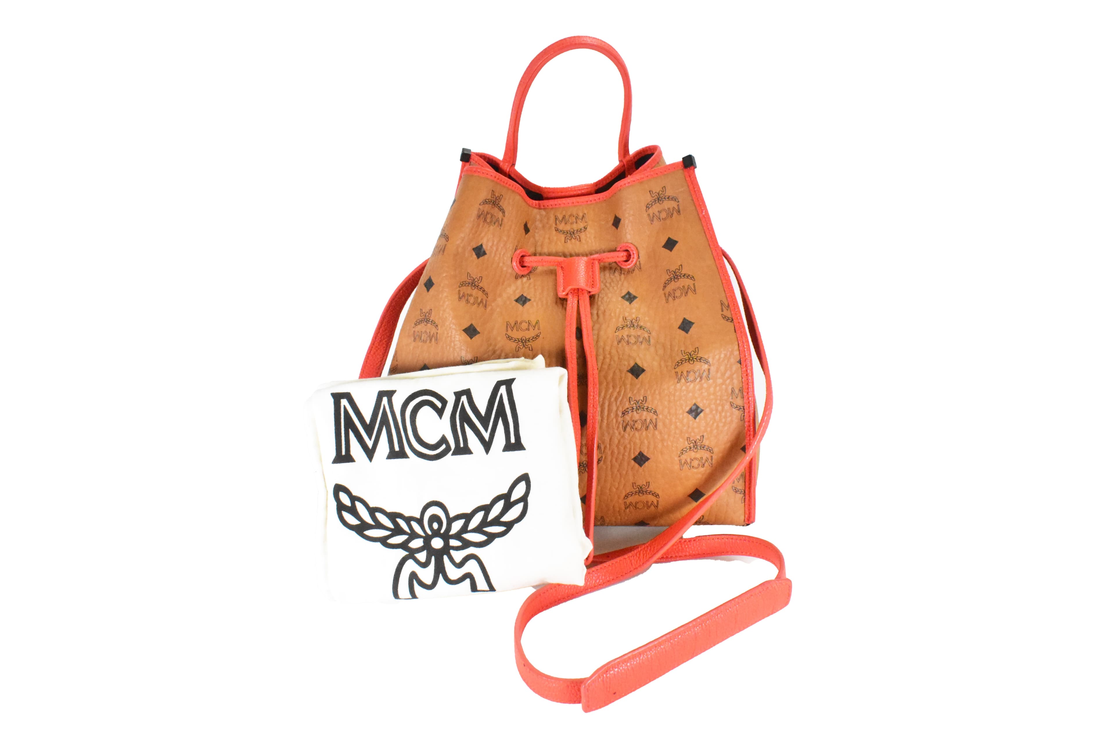 MCM BEUTELTASCHE vintmarket.de TASCHE HANDTASCHE COGNAC 4648