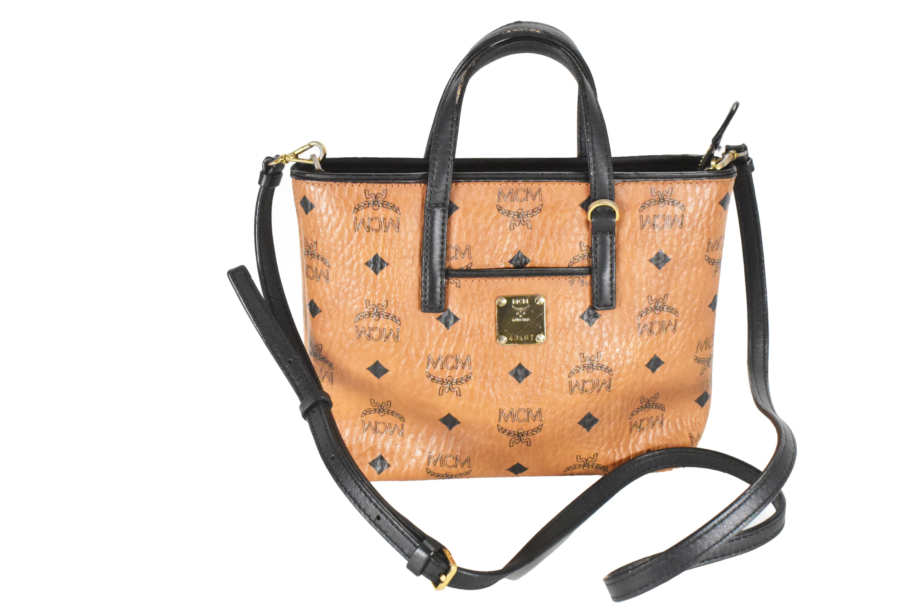 ✅MCM CROSSBODY KLEIN vintmarket.de SCHULTERTASCHE COGNAC 4649
