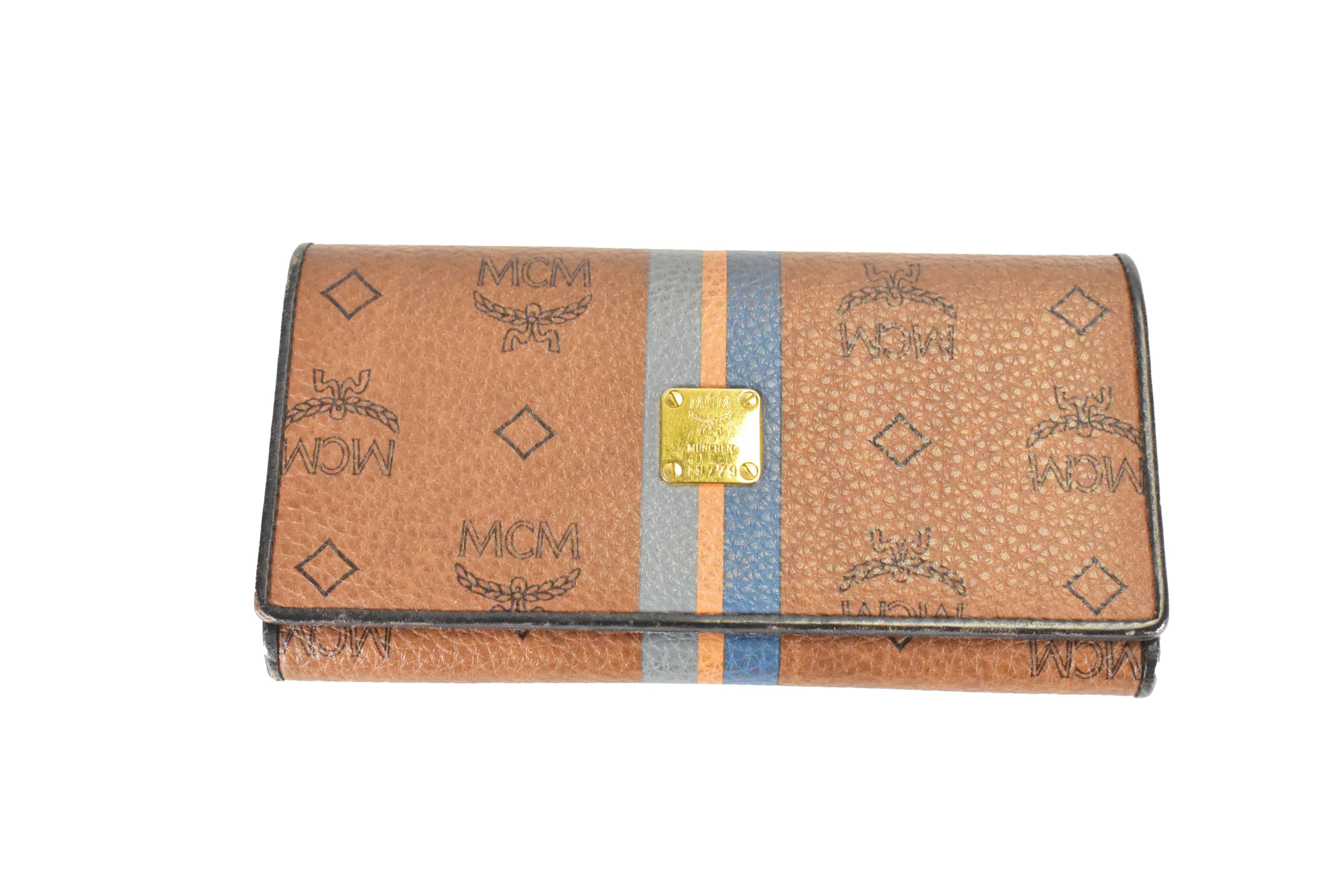 MCM GELDBEUTEL vintmarket.de PORTMONEE GELDBÖRSE BRAUN 4656