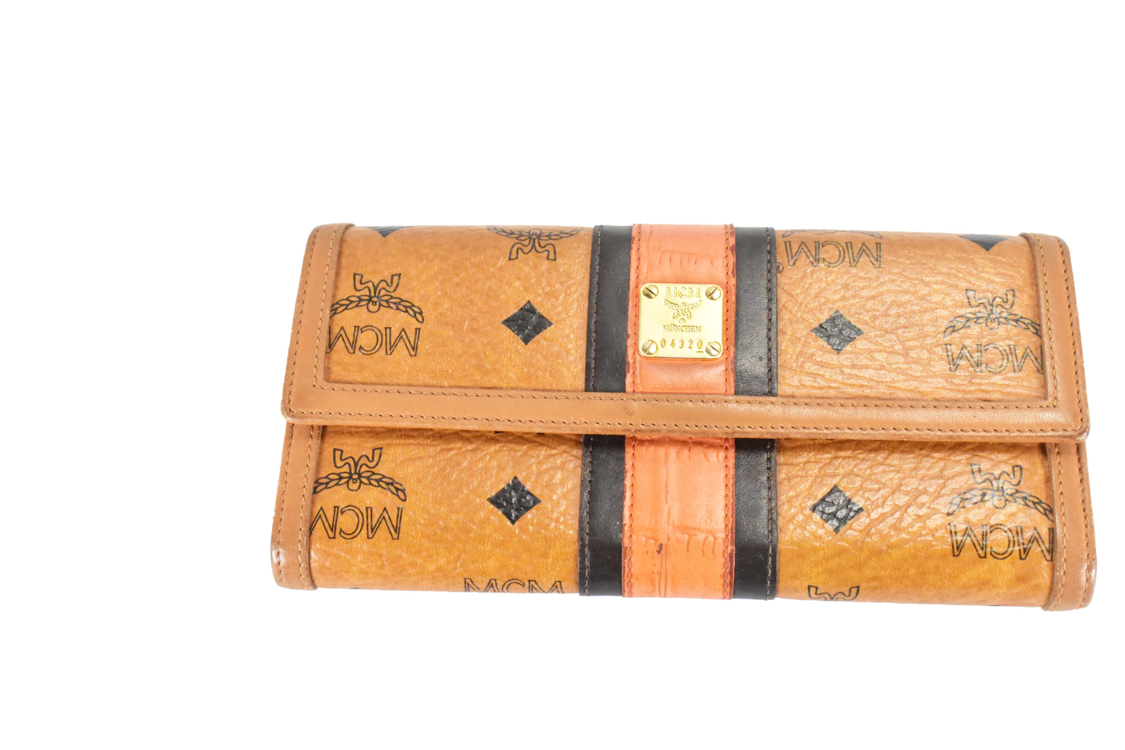 MCM GELDBEUTEL vintmarket.de PORTMONEE GELDBÖRSE COGNAC 4658