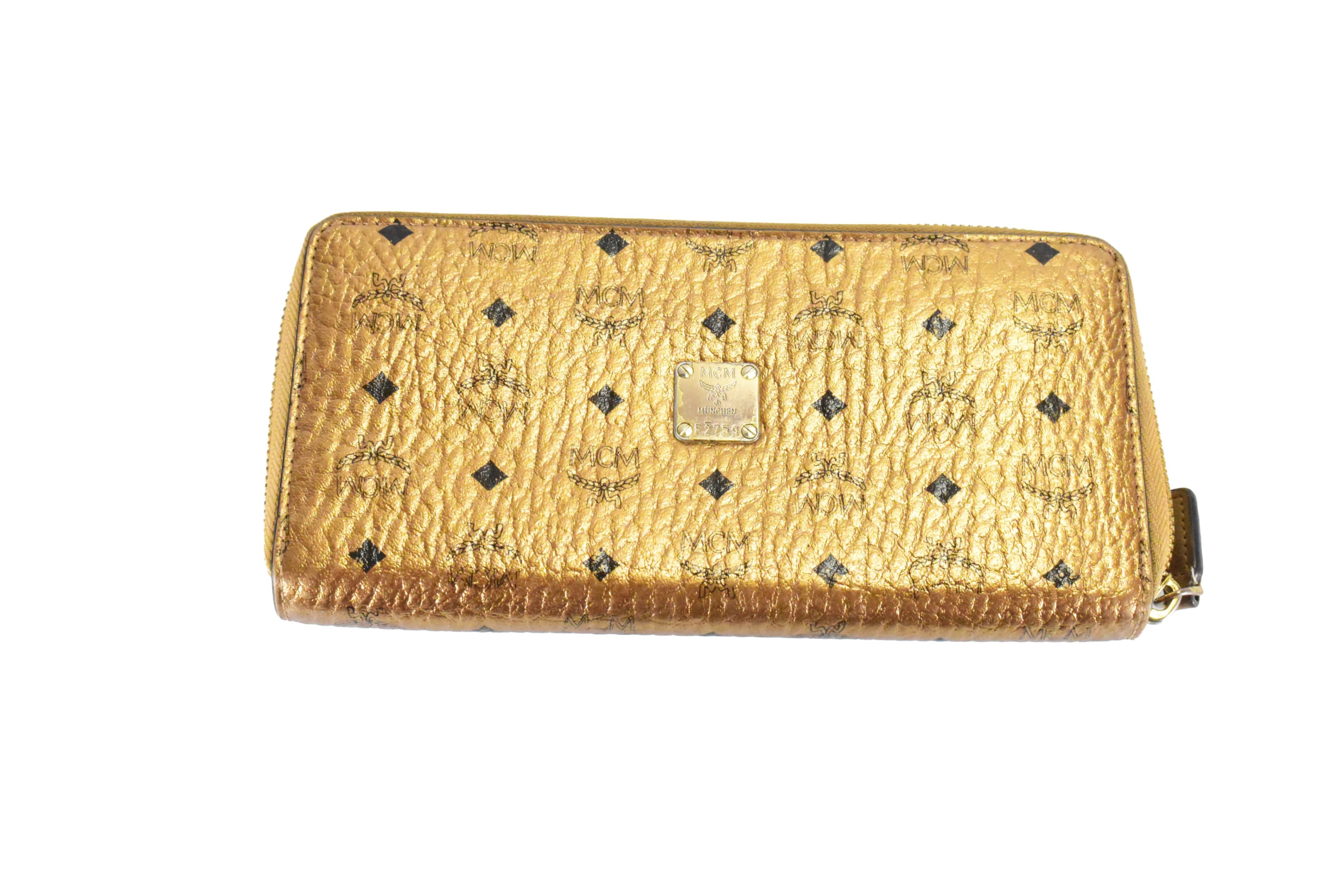 MCM GELDBEUTEL vintmarket.de PORTMONEE GELDBÖRSE GOLD 4659