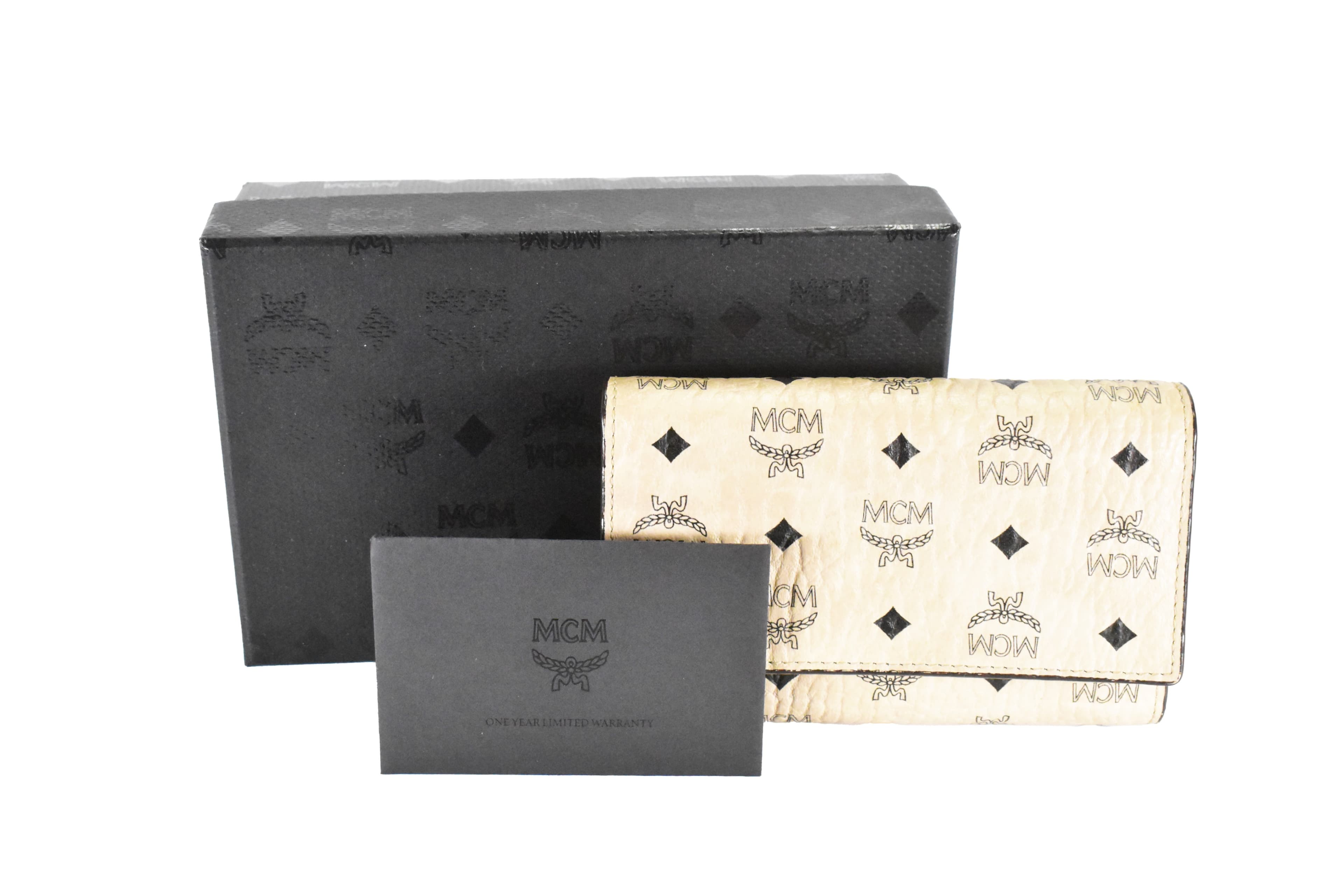MCM GELDBEUTEL vintmarket.de PORTMONEE GELDBÖRSE BEIGE 4661