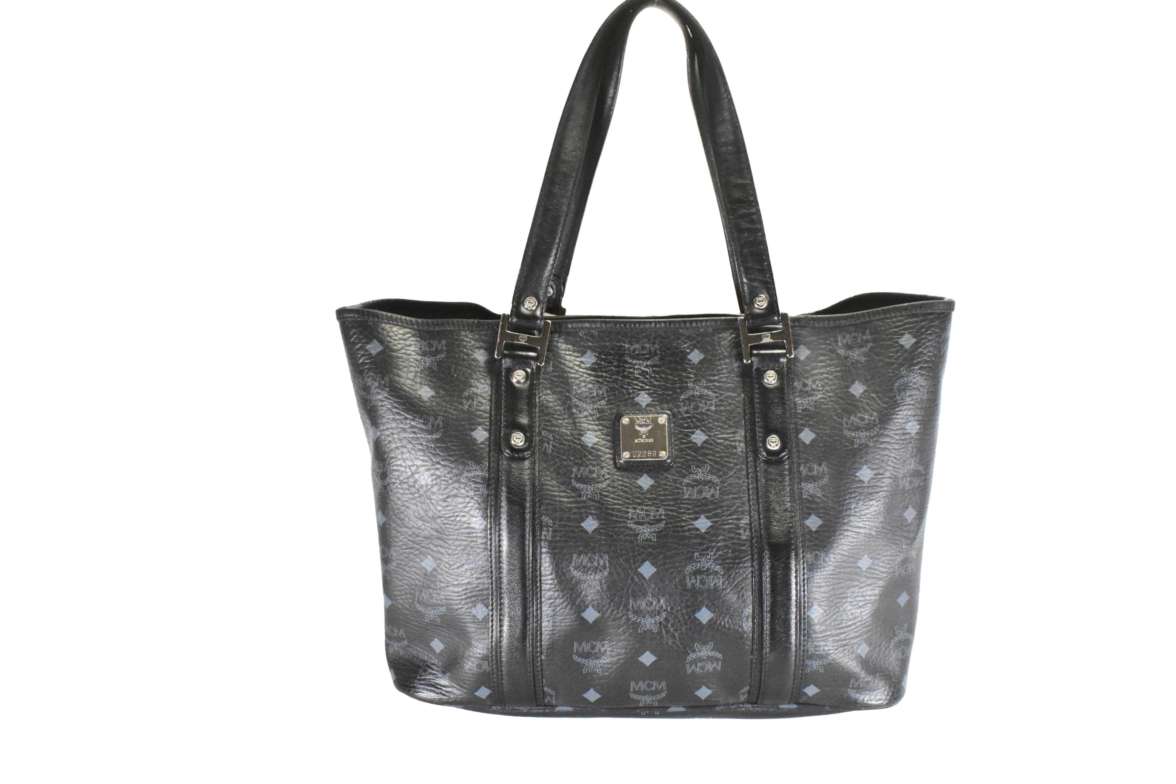 ✅MCM TASCHE vintmarket.de SCHULTERTASCHE SHOPPER SCHWARZ 4671
