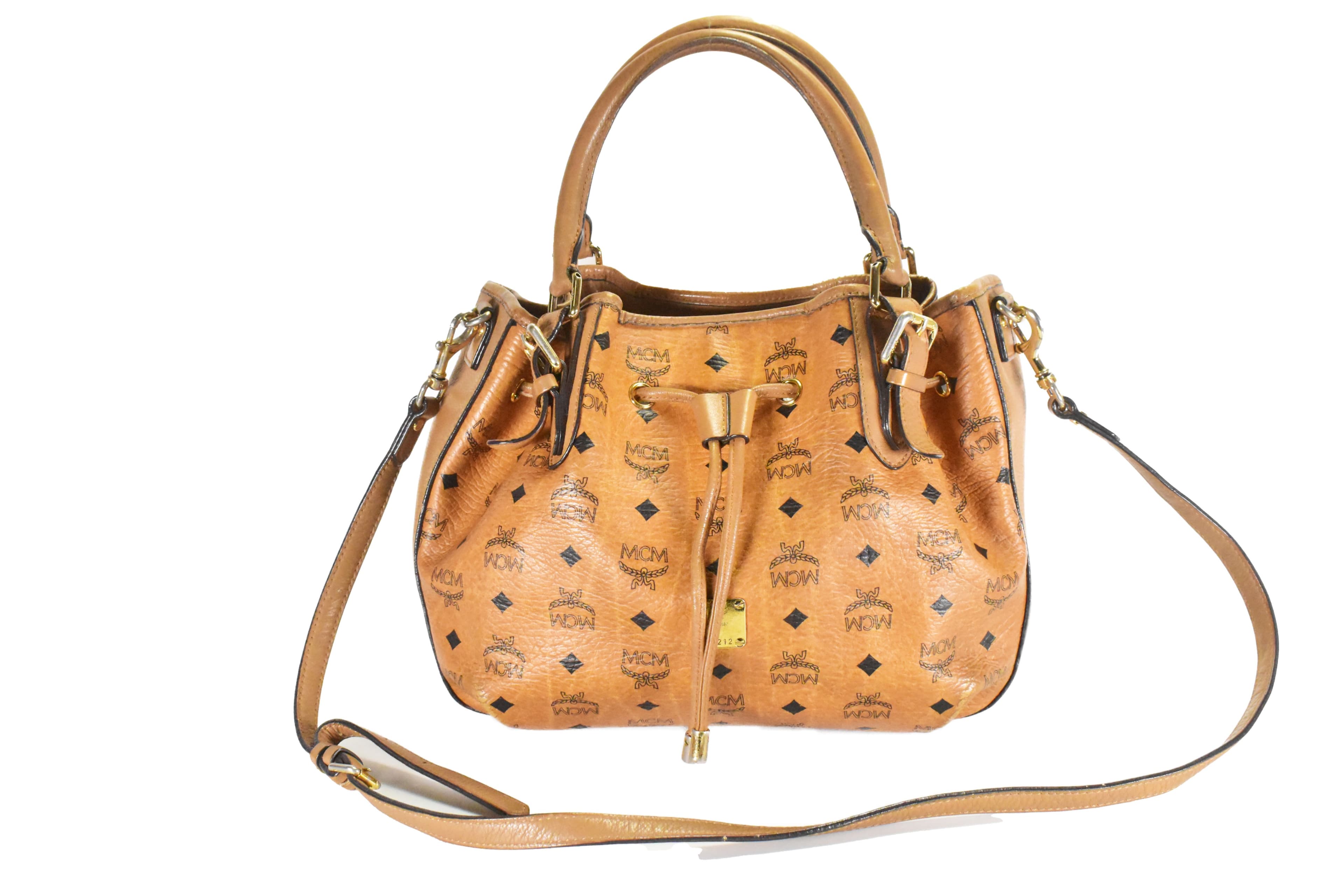 ✅MCM TASCHE vintmarket.de CROSSBODY TASCHE KLEIN COGNAC 4674