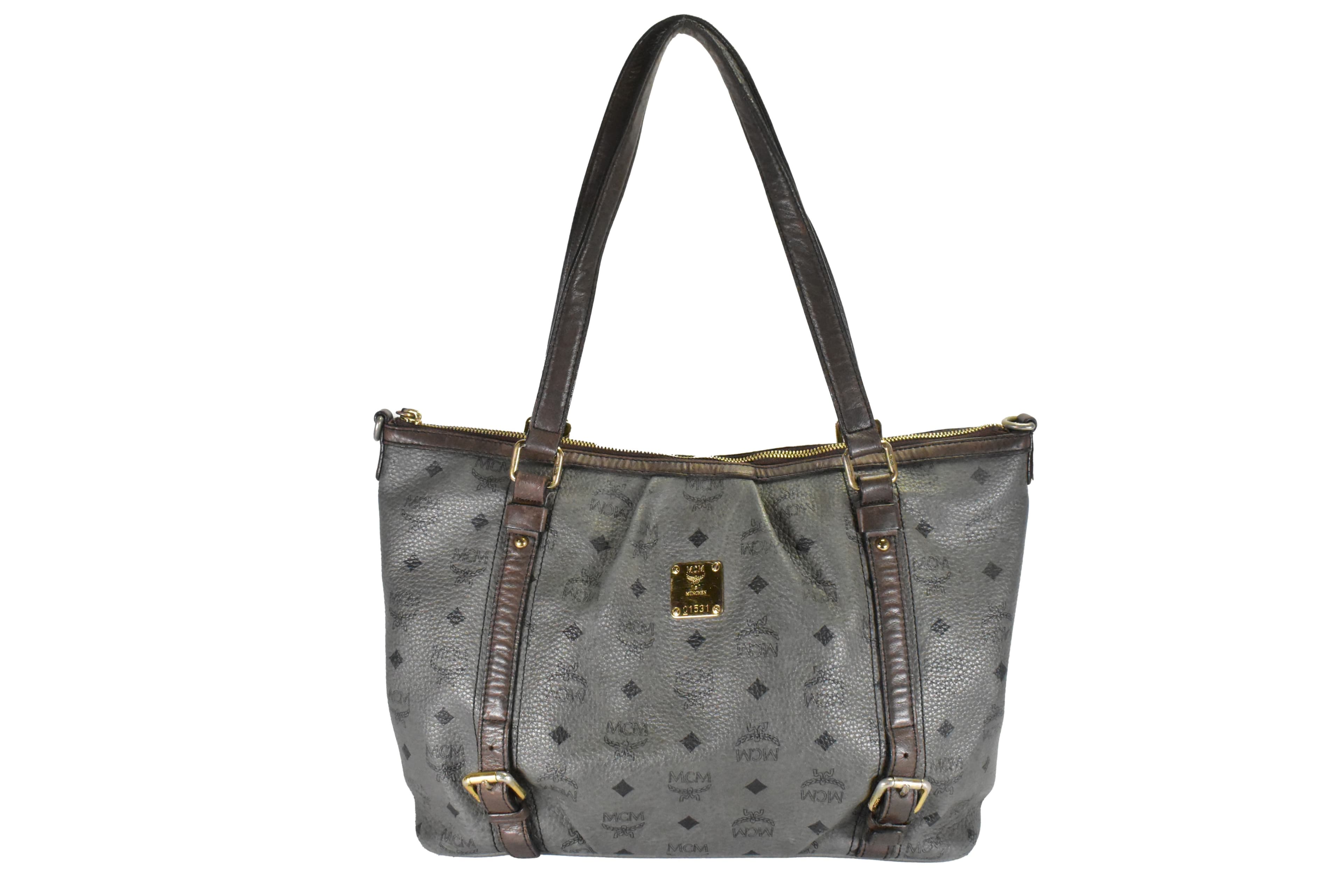 MCM SCHULTERTASCHE vintmarket.de CROSSBODY ANTHRAZIT 4677