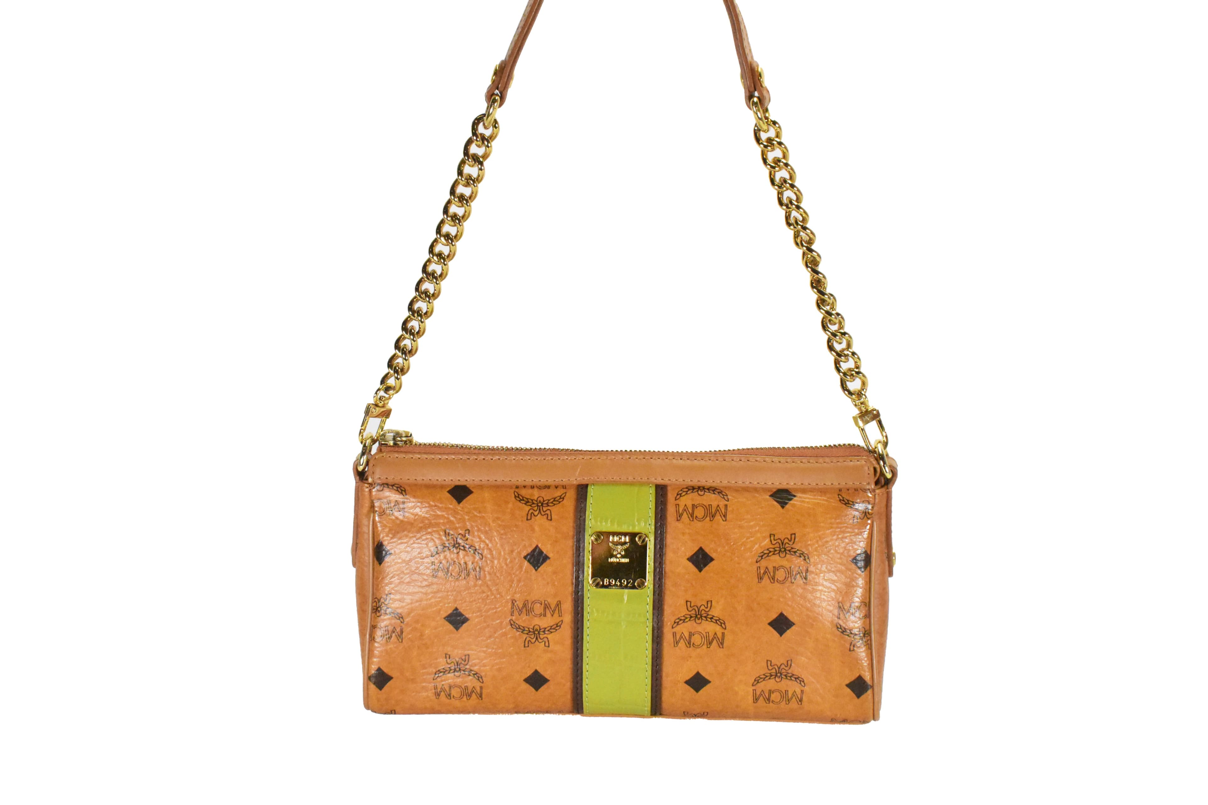 ✅MCM TASCHE vintmarket.de SCHULTERTASCHE CROSSBODY COGNAC 4700