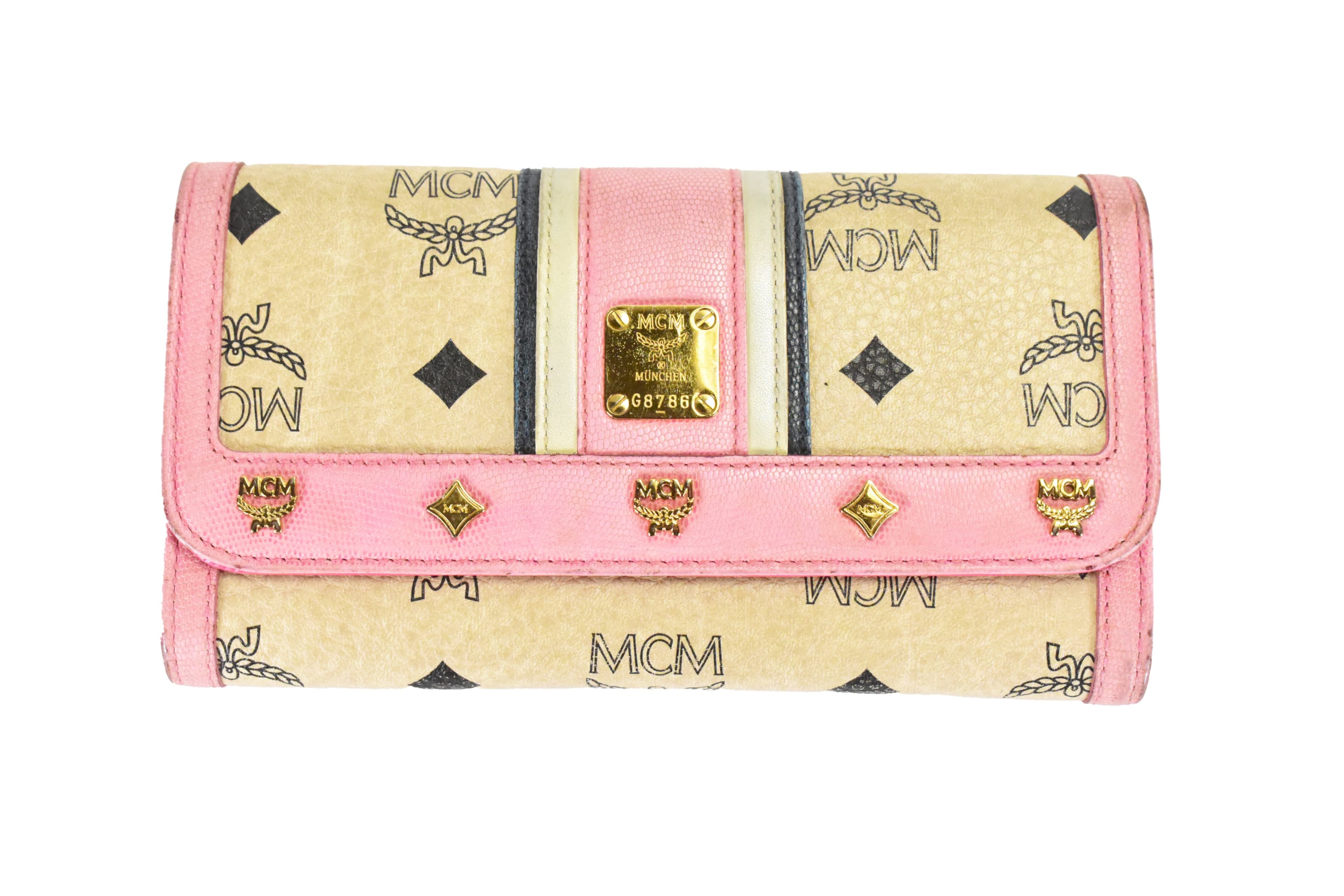 MCM GELDBEUTEL vintmarket.de PORTMONEE GELDBÖRSE BEIGE 4703