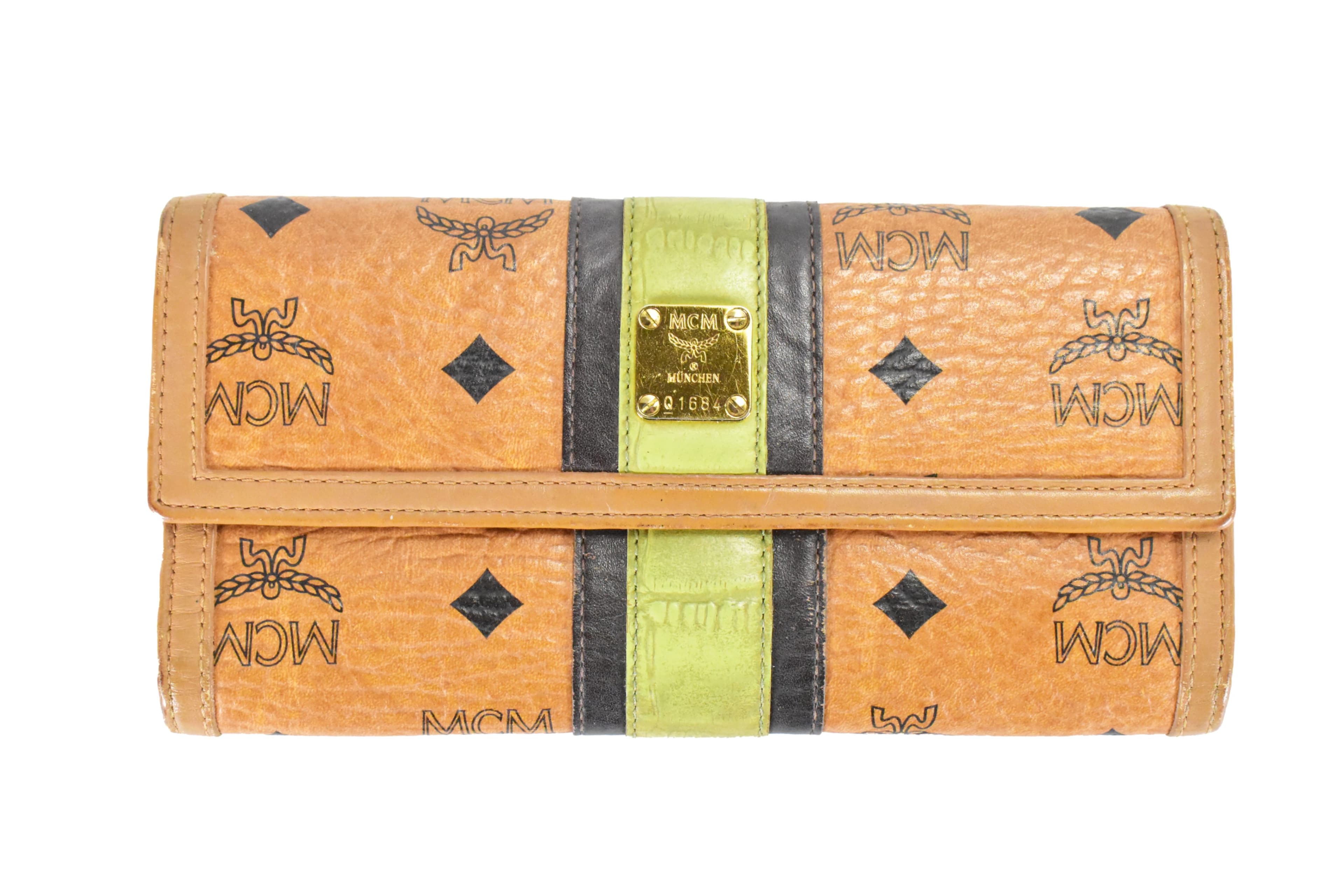 MCM vintmarket.de GELDBEUTEL PORTMONEE GELDBÖRSE COGNAC 4704