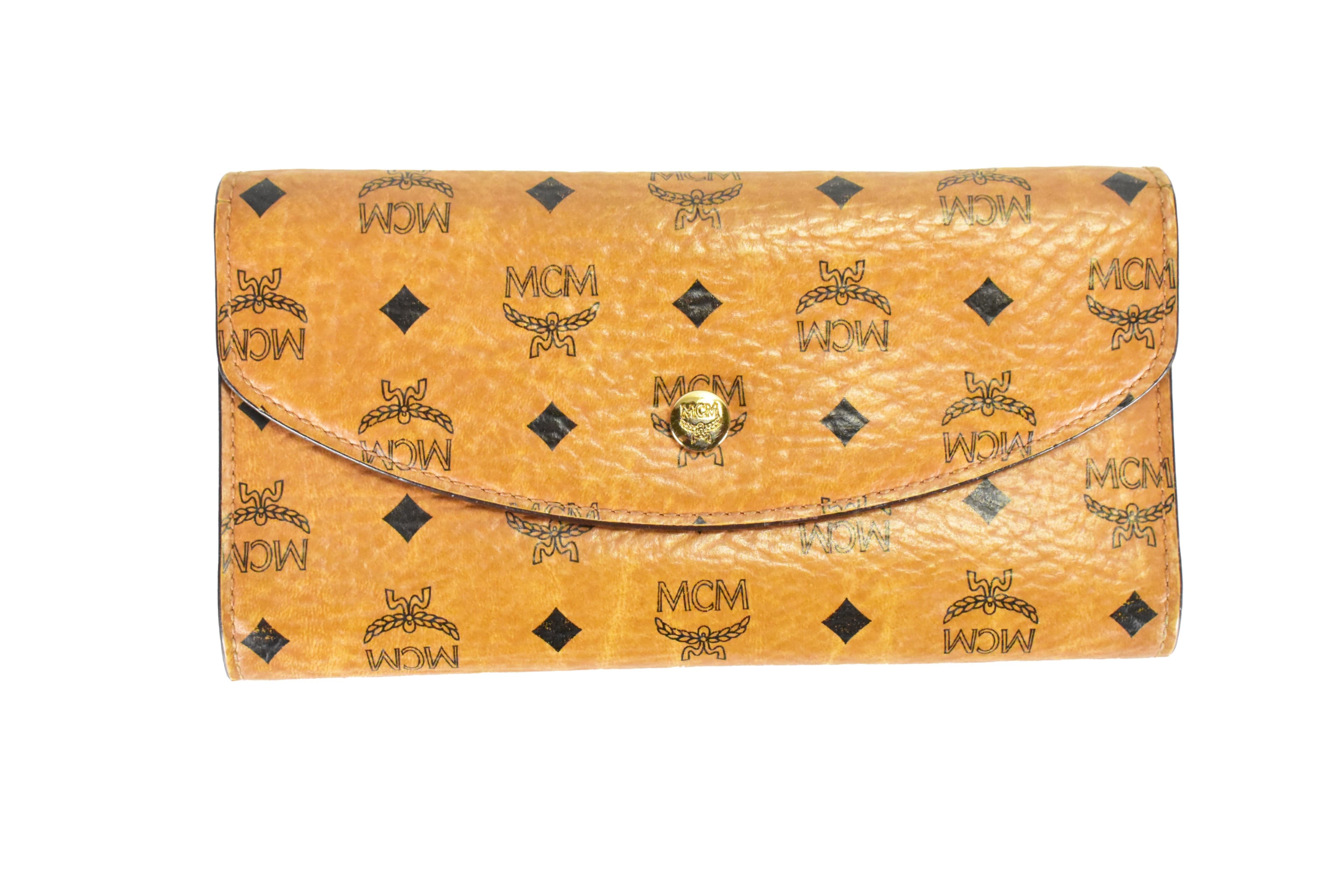✅MCM GELDBEUTEL vintmarket.de PORTMONEE GELDBÖRSE COGNAC 4707