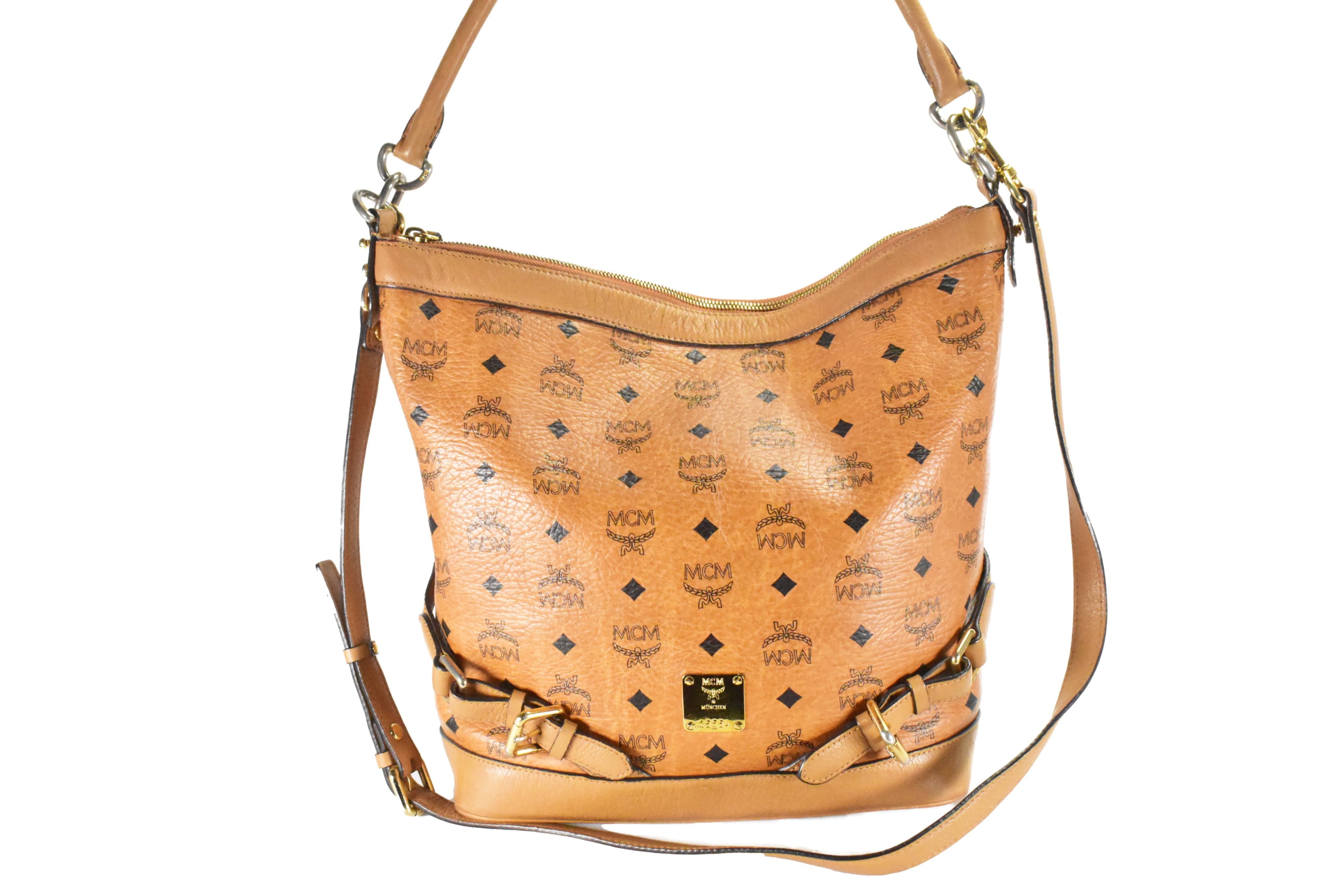 MCM SCHULTERTASCHE vintmarket-de TASCHE CROSSBODY COGNAC 4714