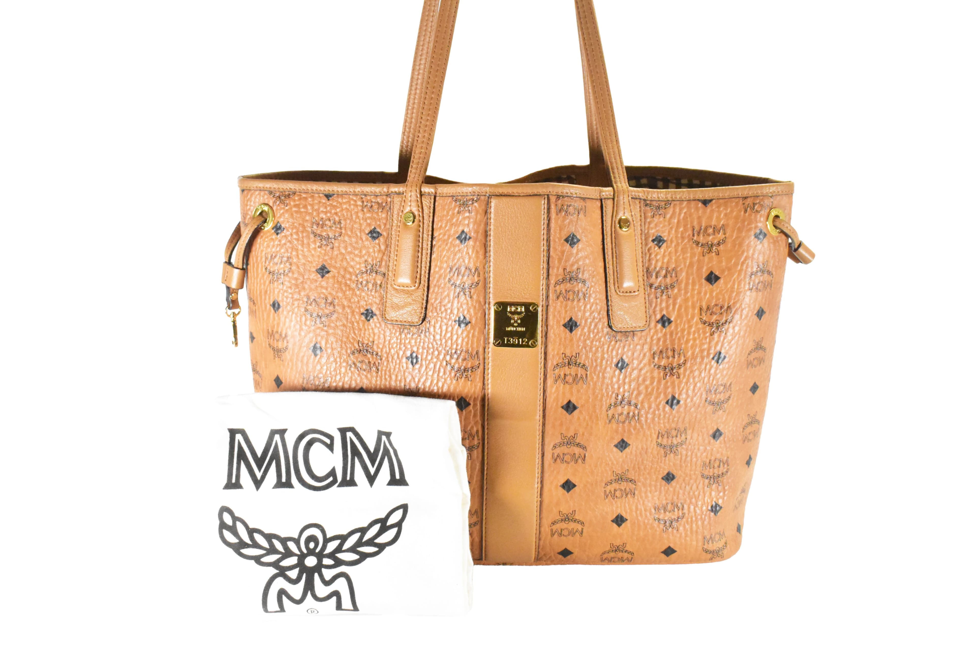 MCM LIZ SHOPPER WENDESHOPPER vintmarket.de COGNAC LIZ 4723