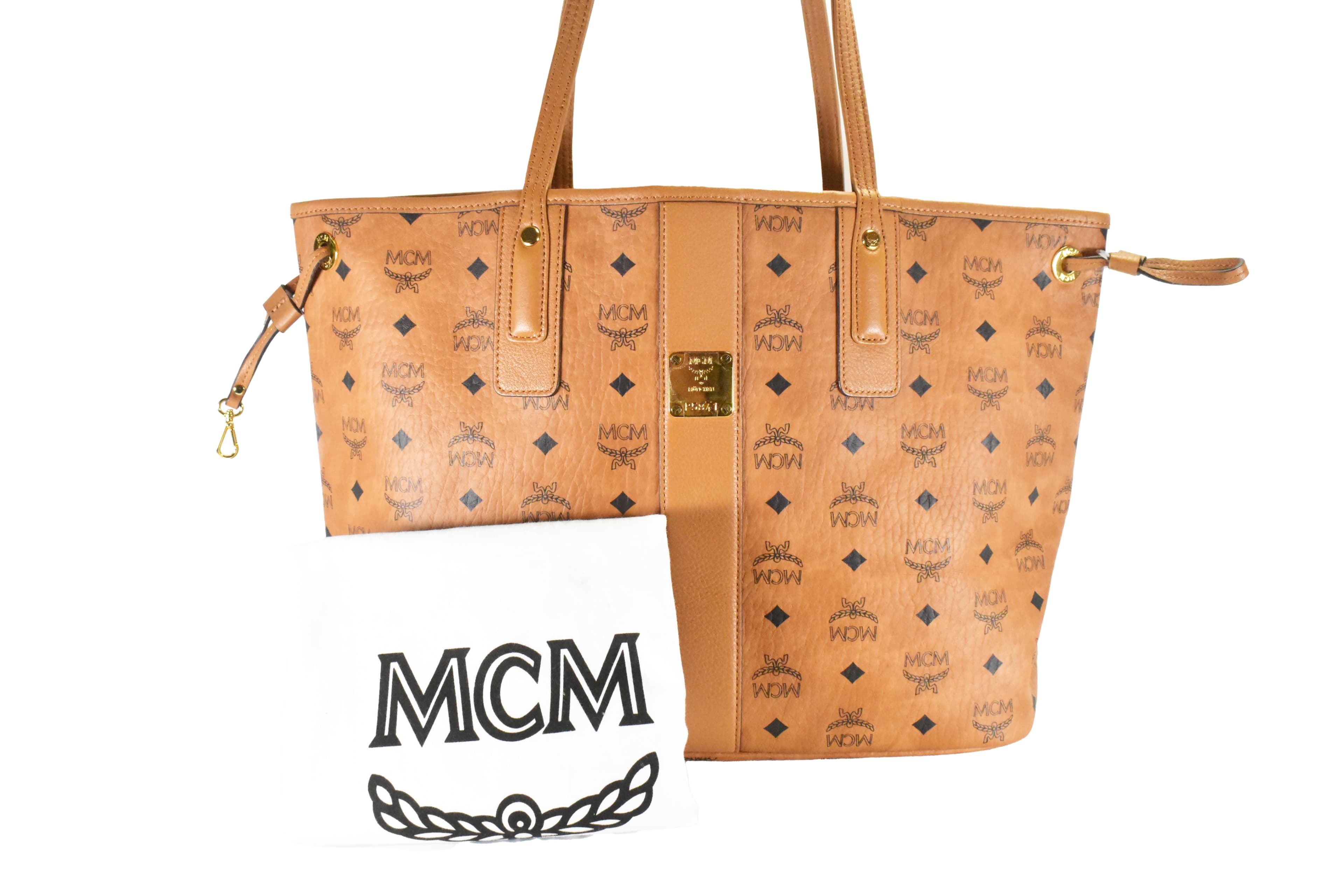 MCM LIZ SHOPPER WENDESHOPPER vintmarket.de COGNAC LIZ 4724