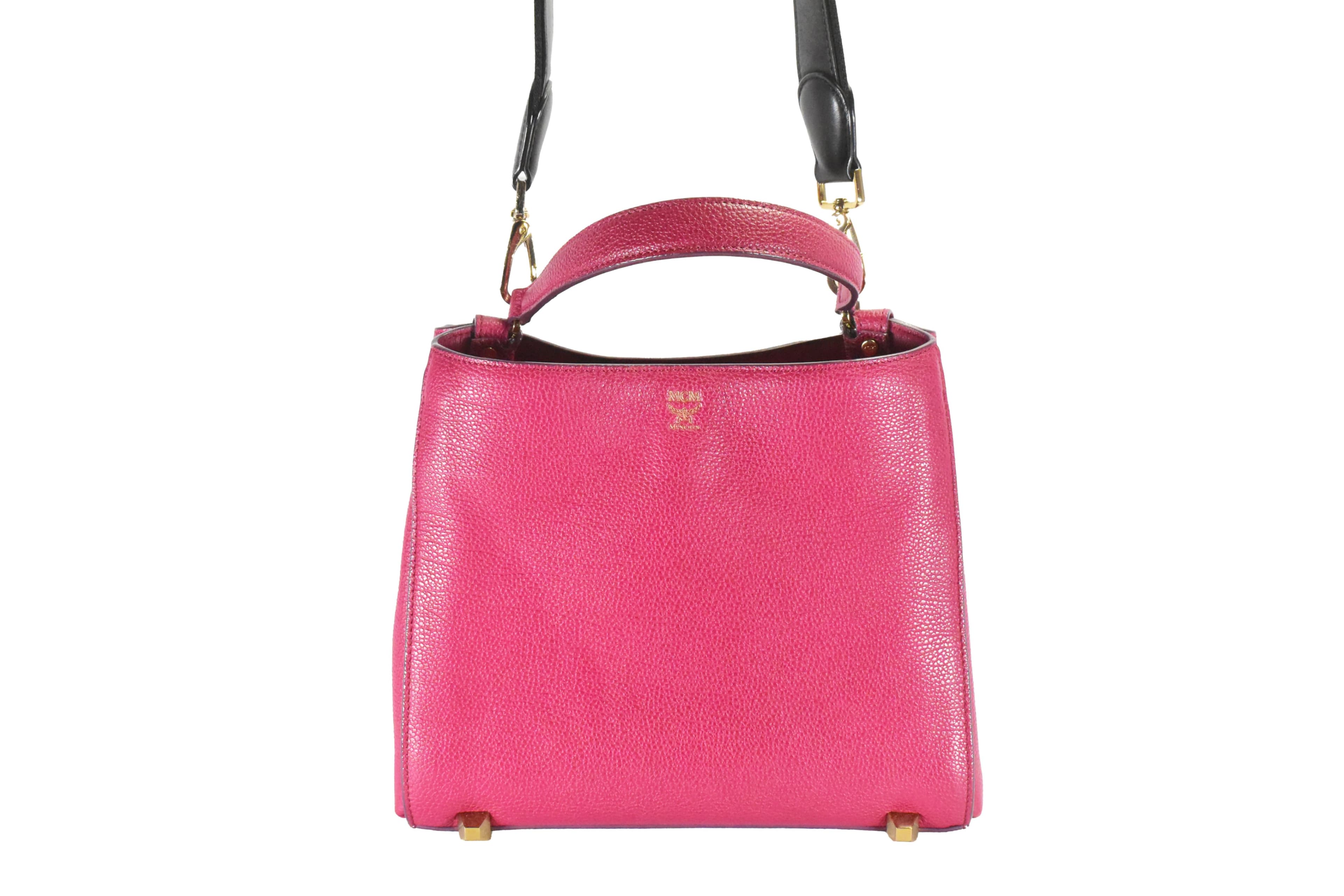 MCM SCHULTERTASCHE vintmarket.de HANDTASCHE PINK 4737