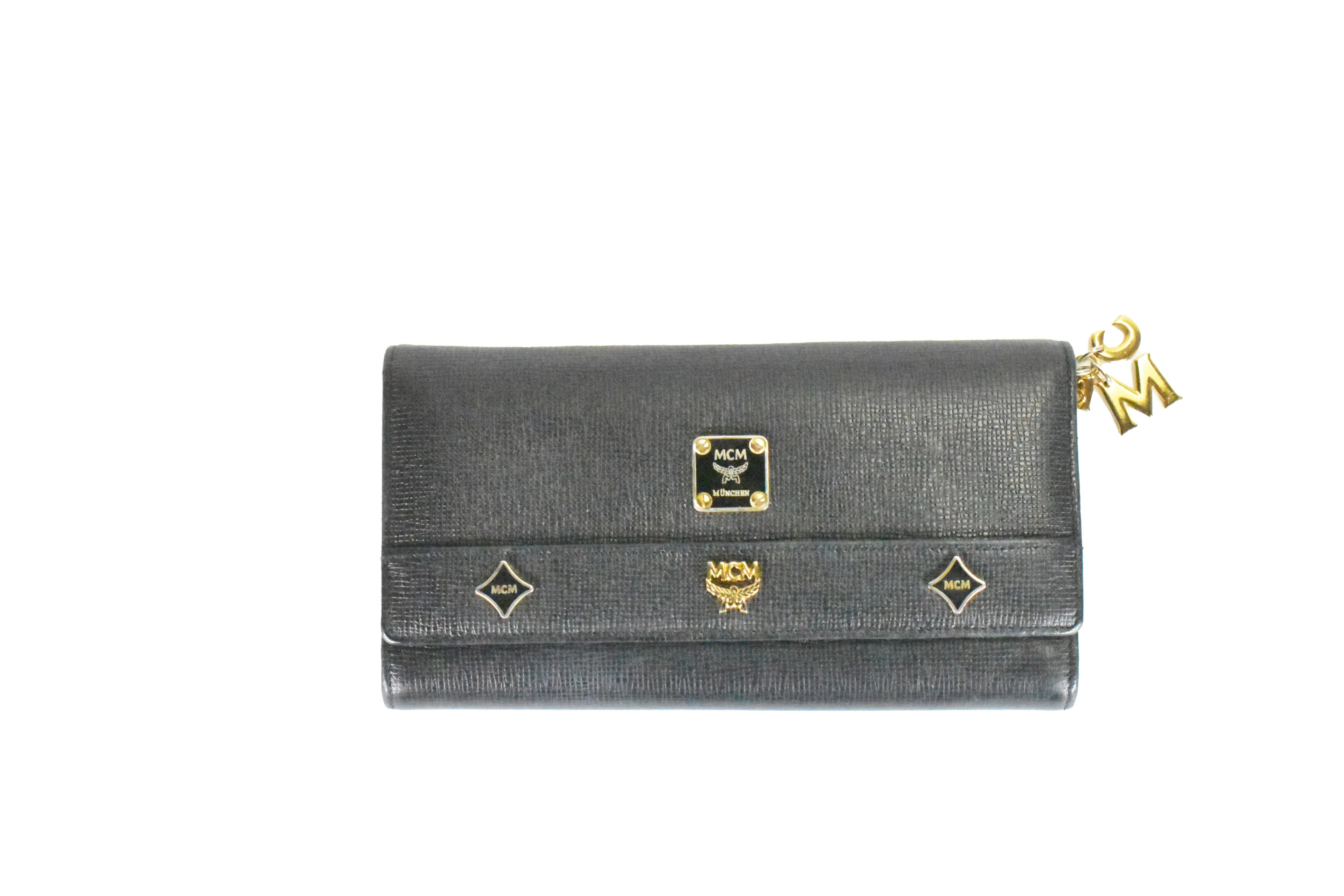 ✅MCM PORTEMONNAIE GELDBEUTEL PORTMONEE GELDBÖRSE SCHWARZ 4748
