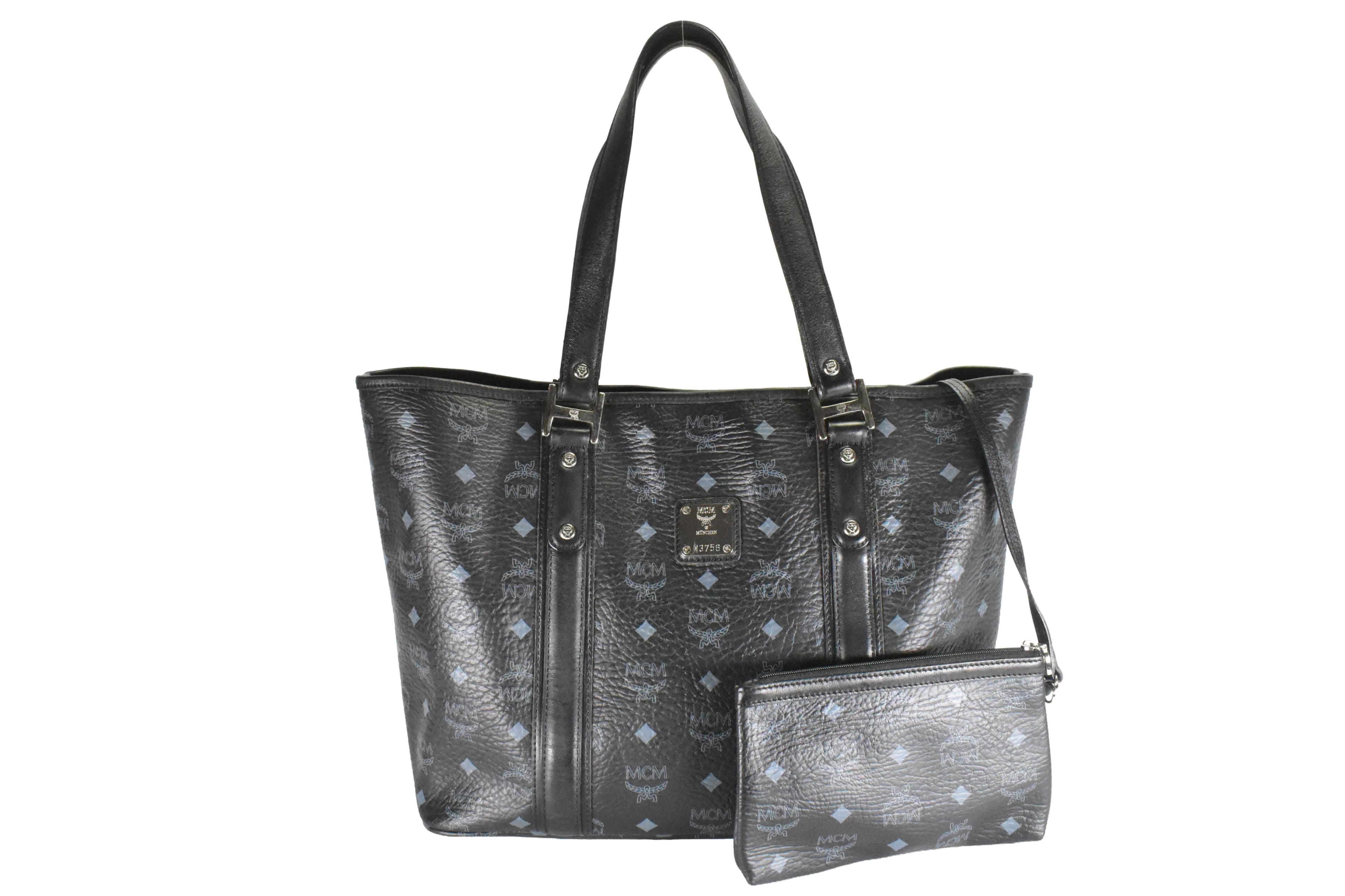 ✅MCM TASCHE vintmarket.de SCHULTERTASCHE SHOPPER SCHWARZ 4755