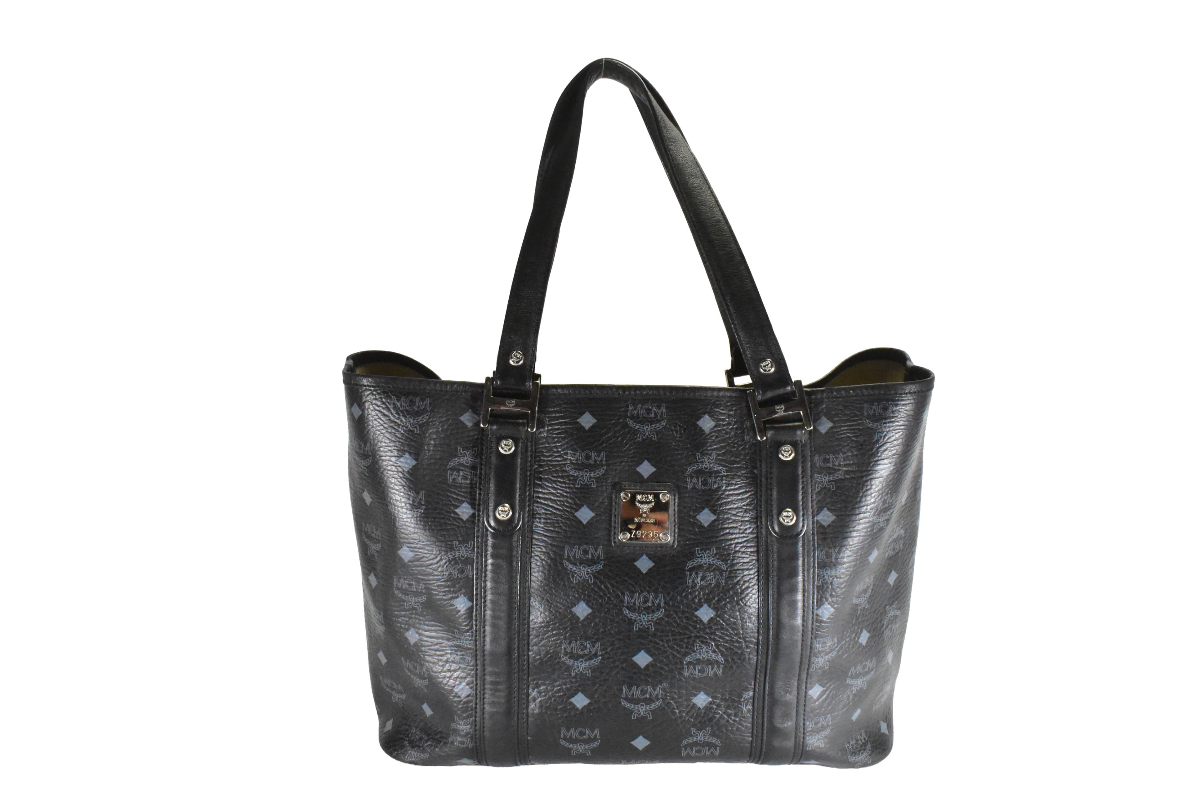 ✅MCM TASCHE vintmarket.de SCHULTERTASCHE SHOPPER SCHWARZ 4756