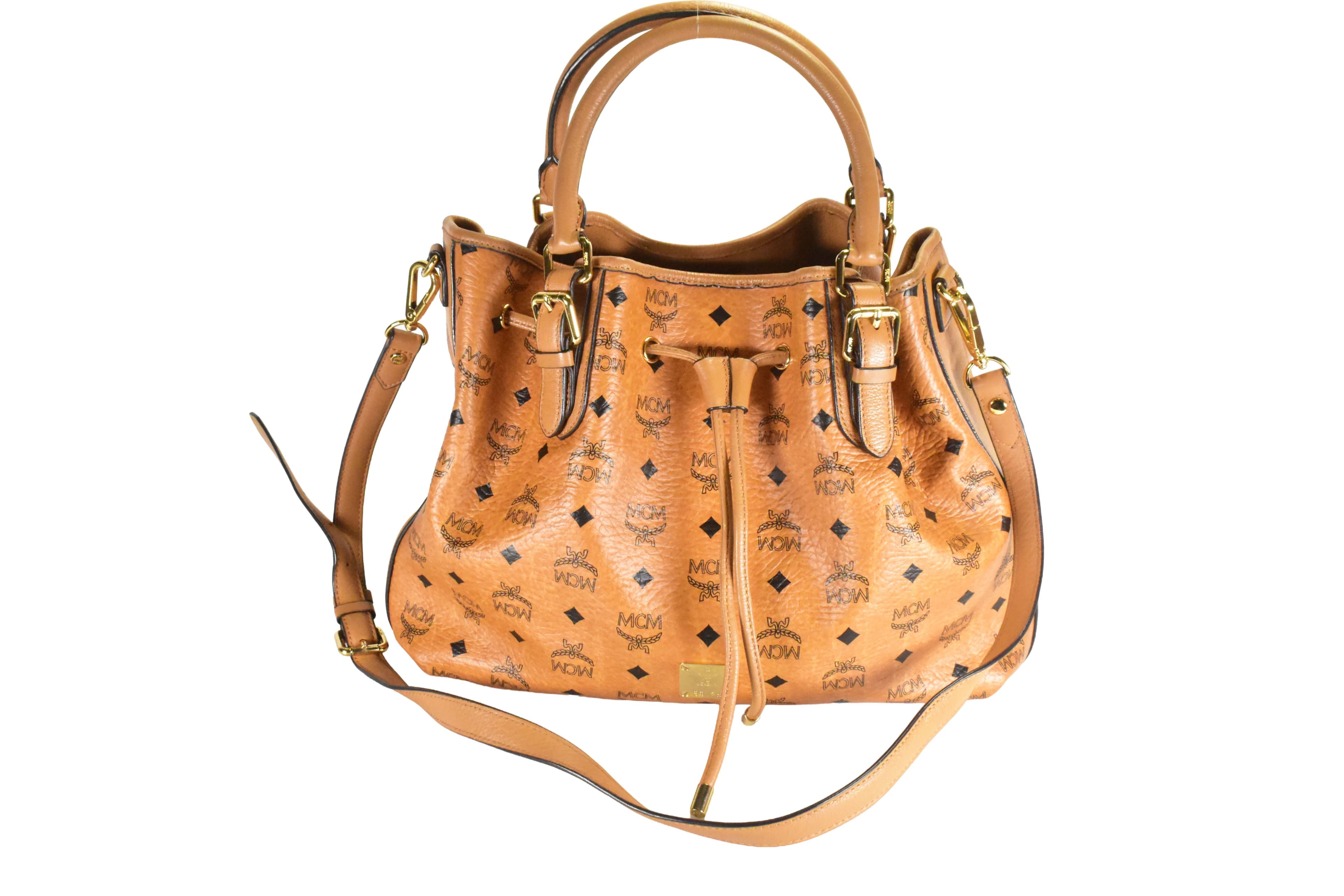 ✅MCM TASCHE GROß vintmarket-de SCHULTERTASCHE COGNAC 4759