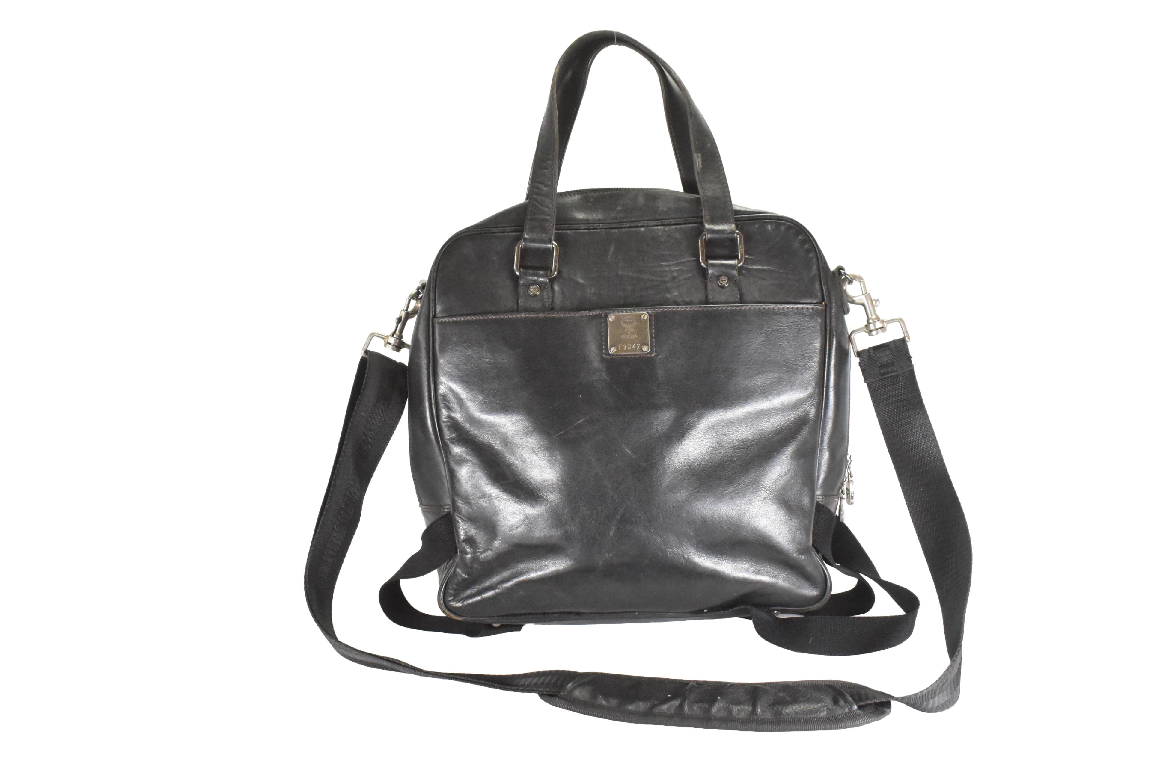 MCM SCHULTERTASCHE UMHÄNGETASCHE vintmarket.de SCHWARZ 4769