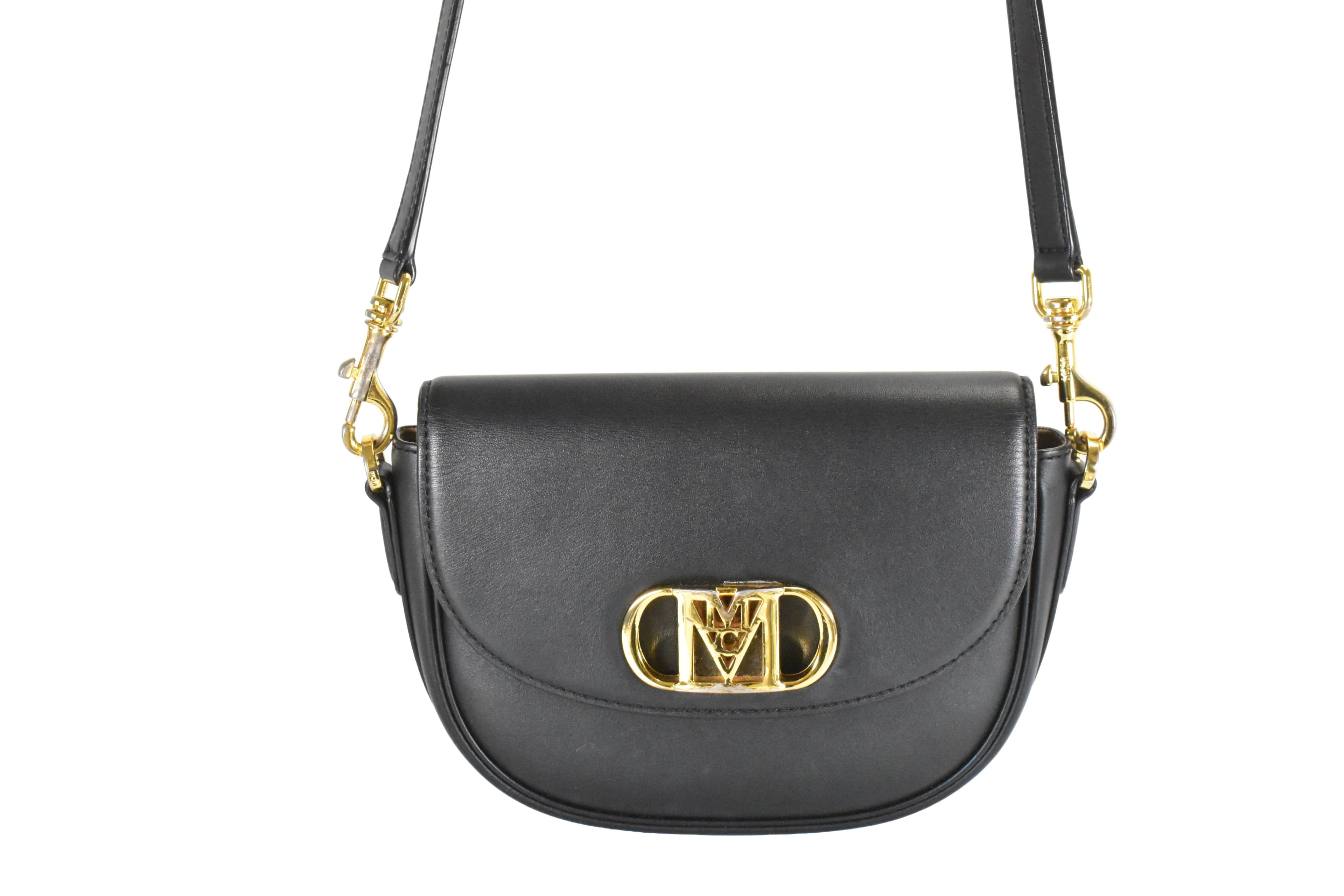 ✅MCM TASCHE SCHULTERTASCHE HANDTASCHE CROSSBODY SCHWARZ 4772