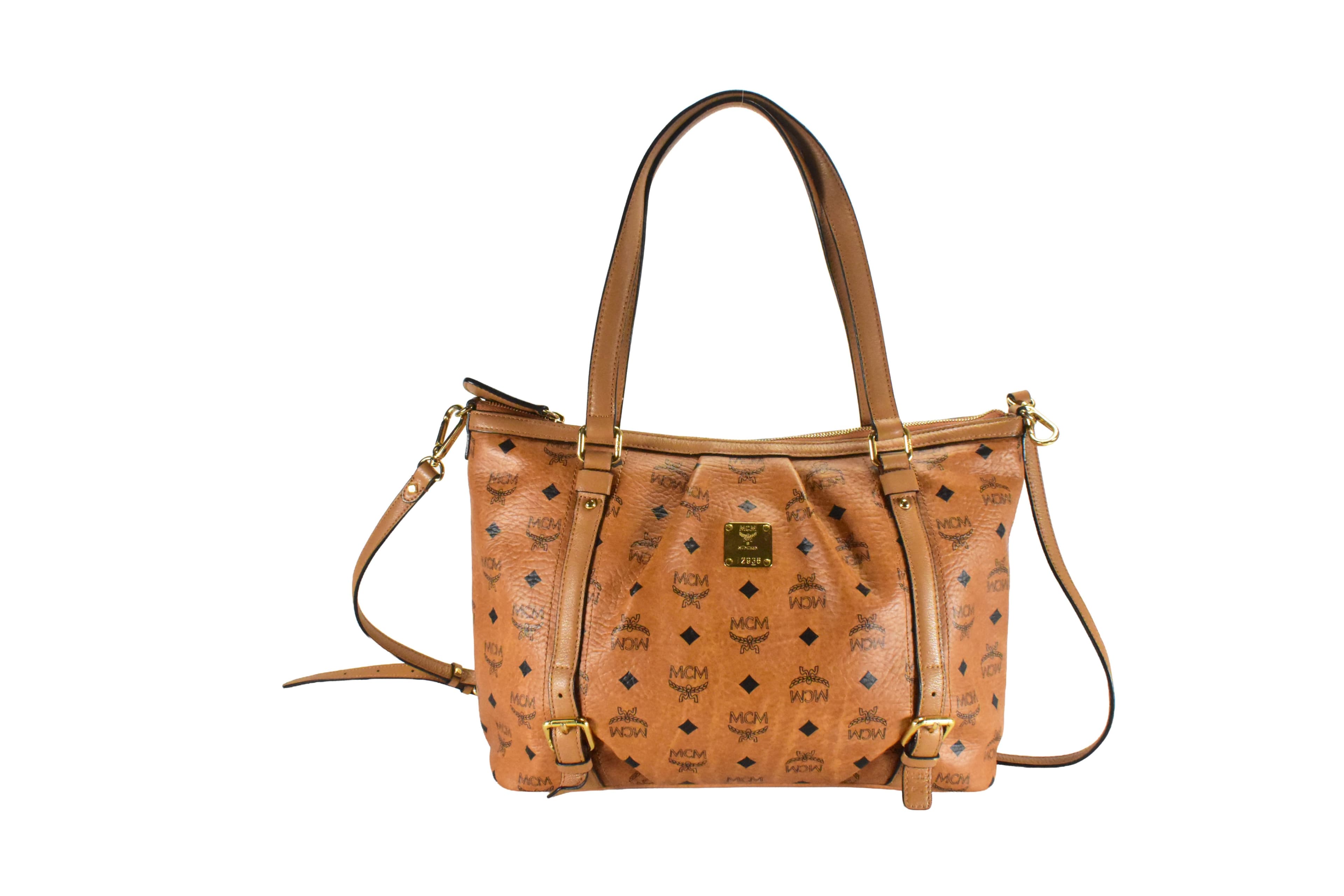 ✅MCM SCHULTERTASCHE MEDIUM vintmarket.de CROSSBODY COGNAC 4791