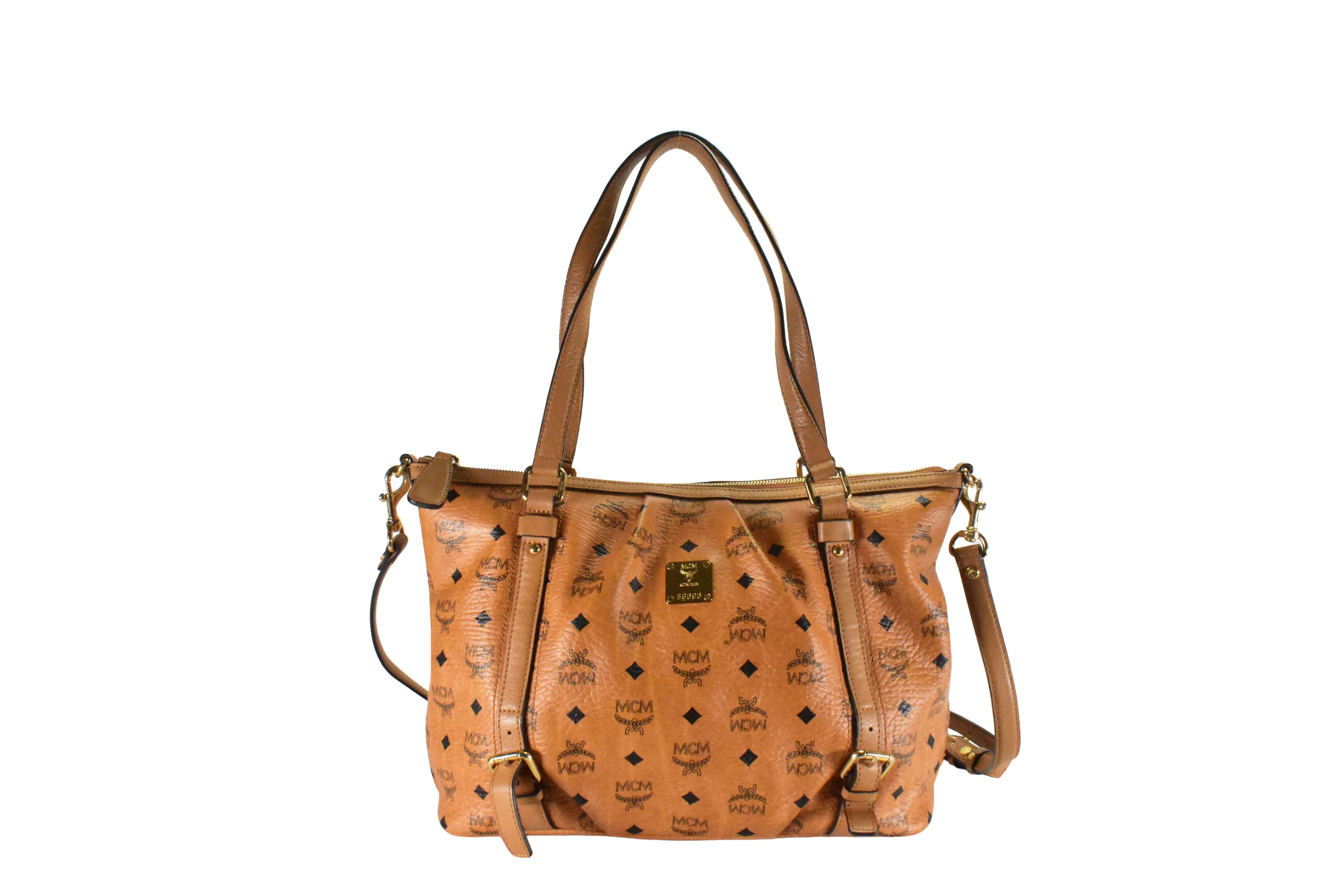 ✅MCM SCHULTERTASCHE MEDIUM vintmarket.de CROSSBODY COGNAC 4793