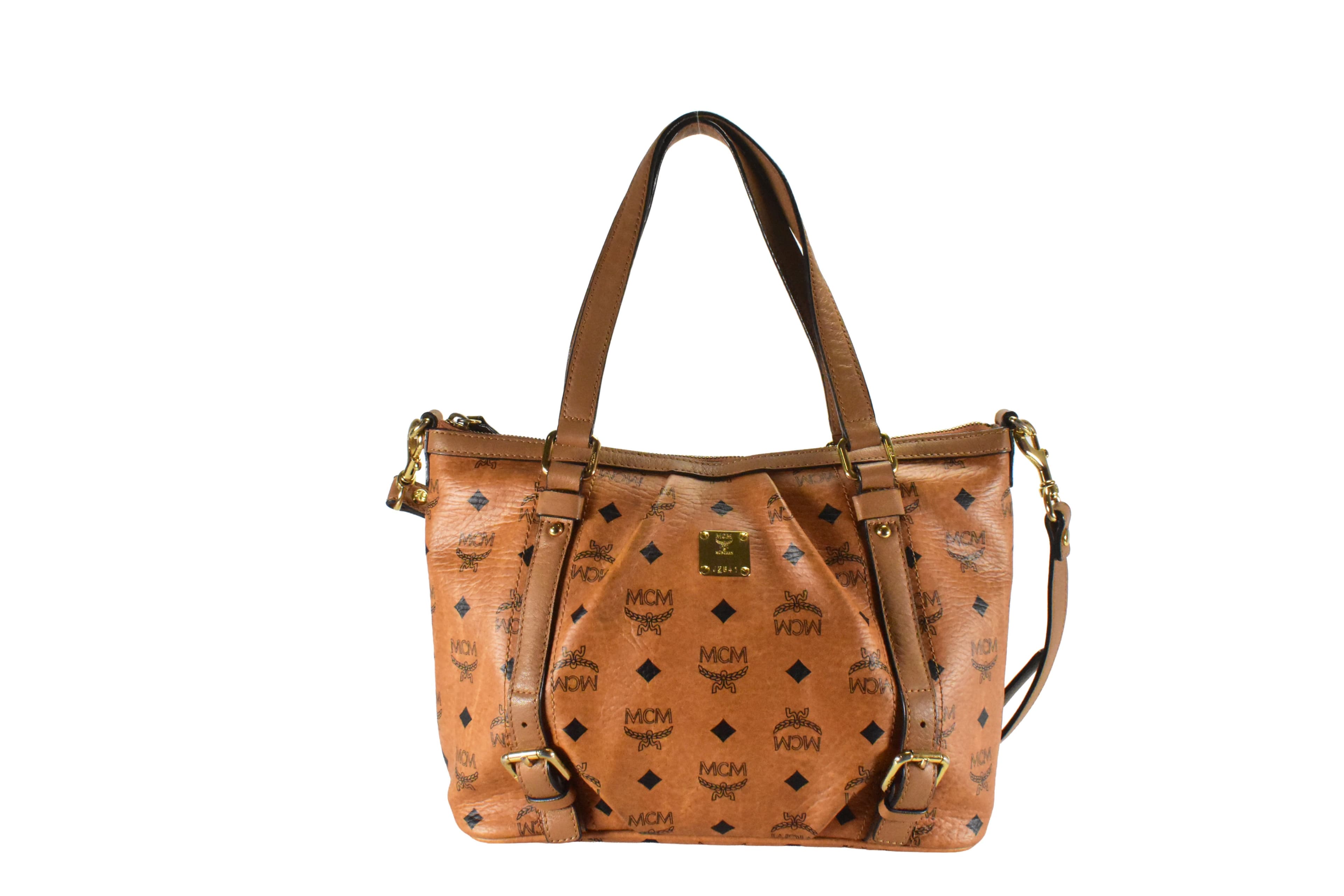 ✅MCM CROSSBODY SCHULTERTASCHE vintmarket.de KLEIN COGNAC 4794