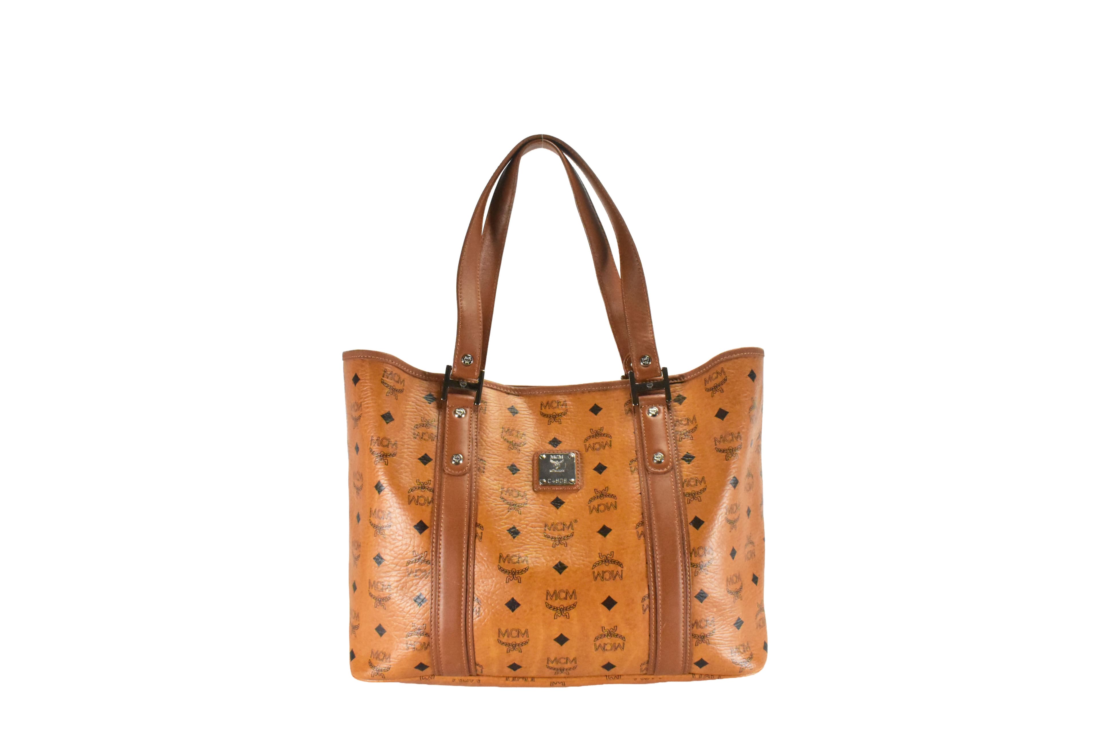 MCM SHOPPER MEDIUM vintmarket.de SCHULTERTASCHE COGNAC 4795