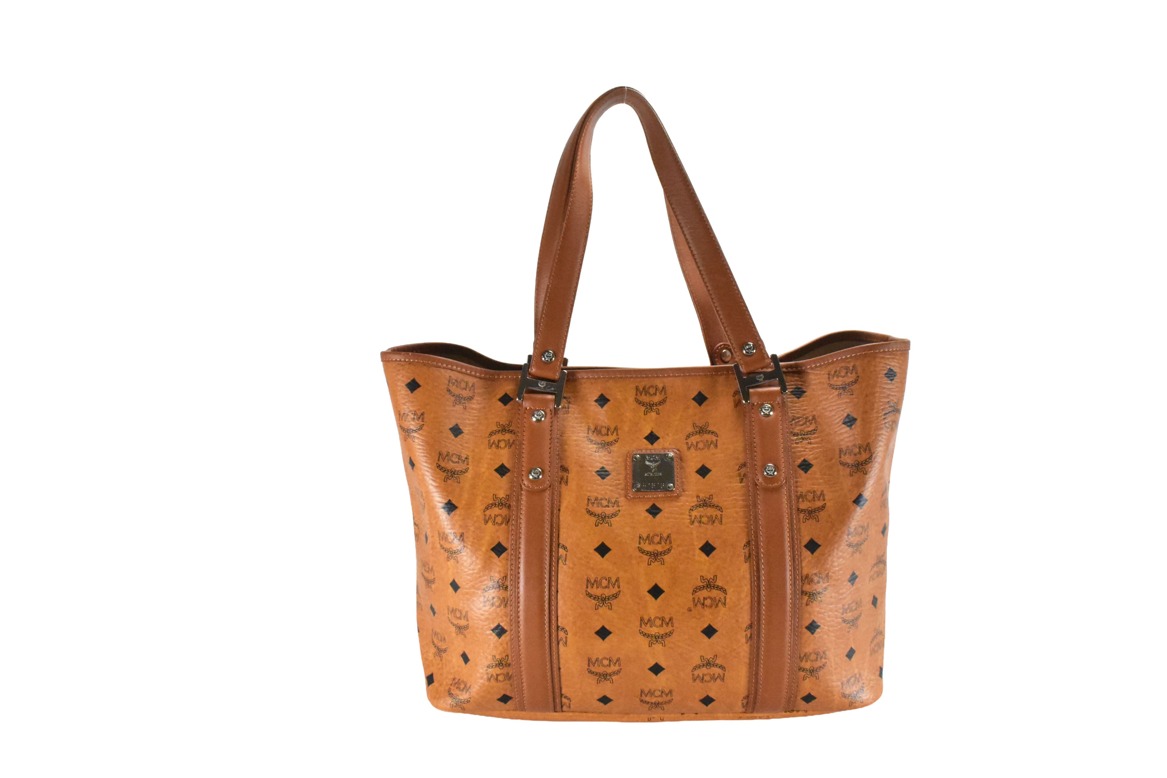 MCM SHOPPER MEDIUM vintmarket.de SCHULTERTASCHE COGNAC 4796