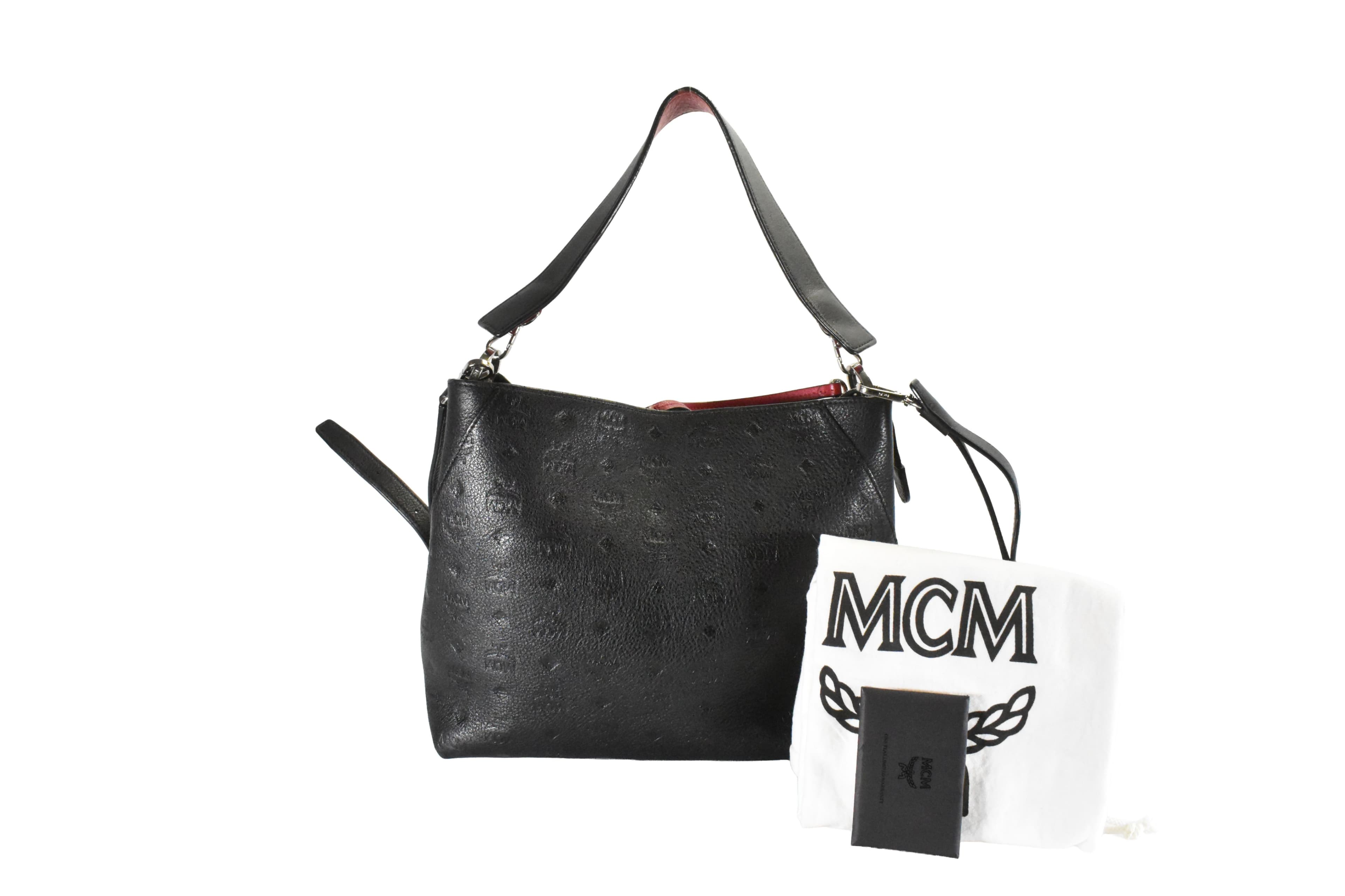MCM MODELL: KLARA SCHULTERTASCHE TASCHE SCHWARZ LEDER 4798