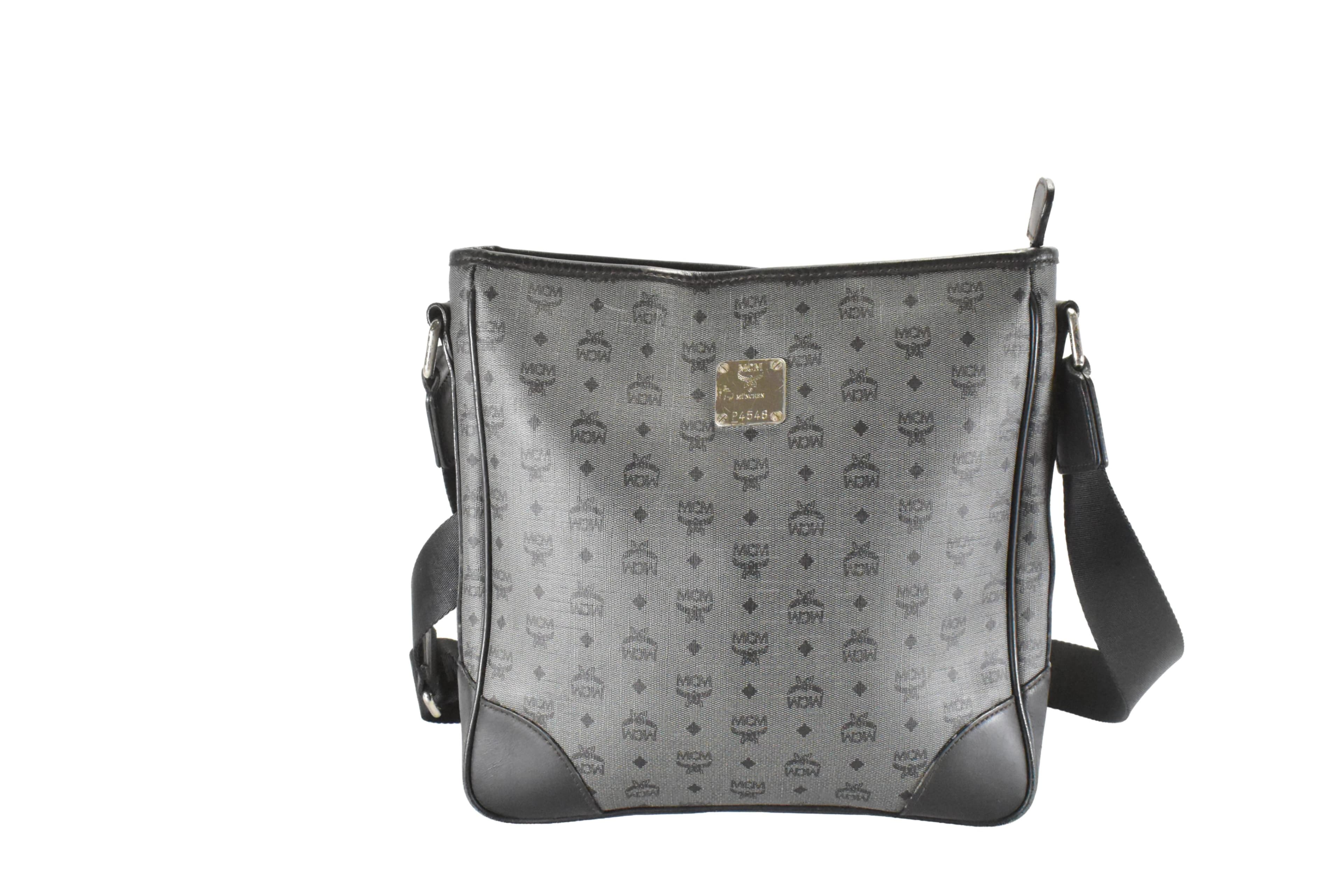 ✅MCM MESSENGER TASCHE vintmarket-de UMHÄNGETASCHE SCHWARZ 4803