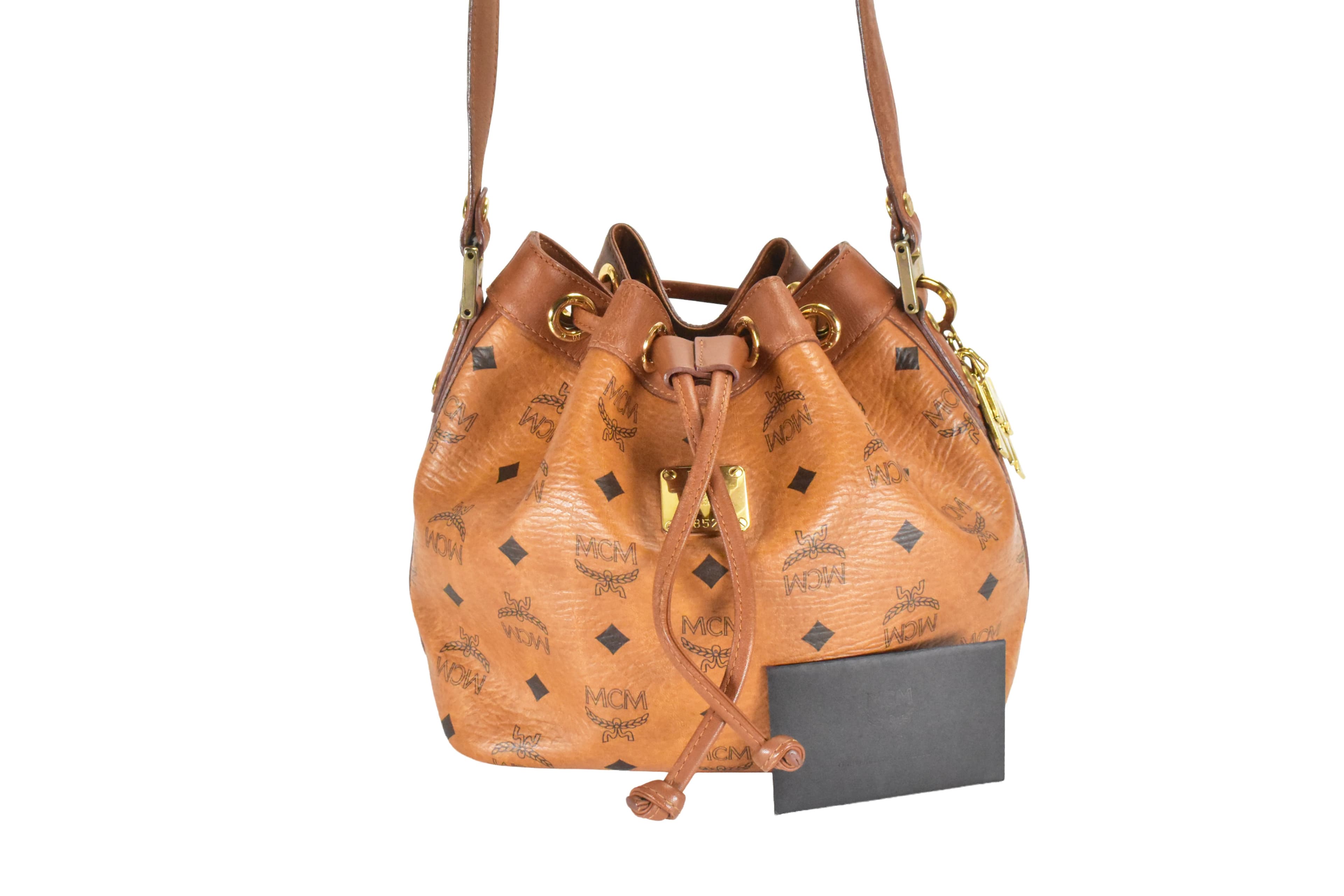 MCM BEUTELTASCHE vintmarket.de TASCHE HANDTASCHE COGNAC 4843