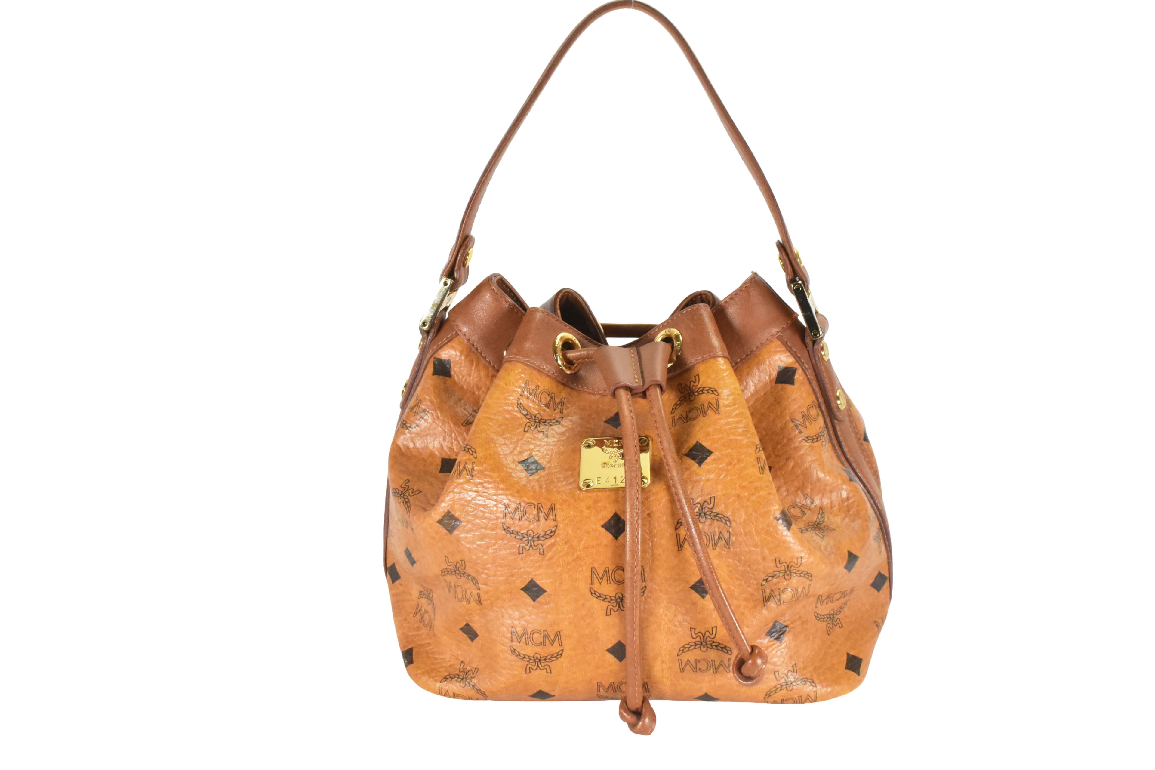 MCM BEUTELTASCHE vintmarket.de TASCHE HANDTASCHE COGNAC 4844