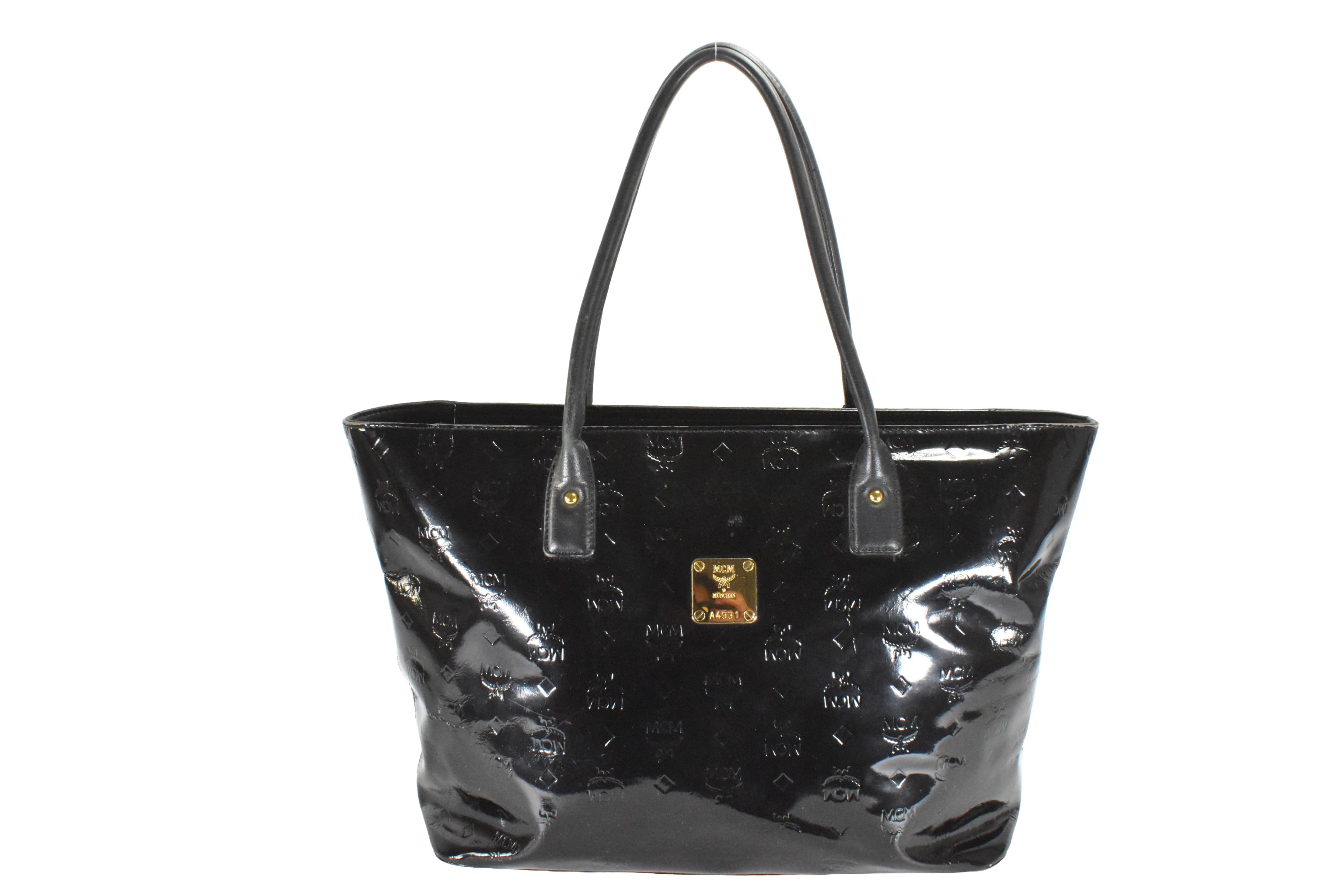 ✅MCM SCHULTERTASCHE vintmarket.de TASCHE SHOPPER SCHWARZ 4845