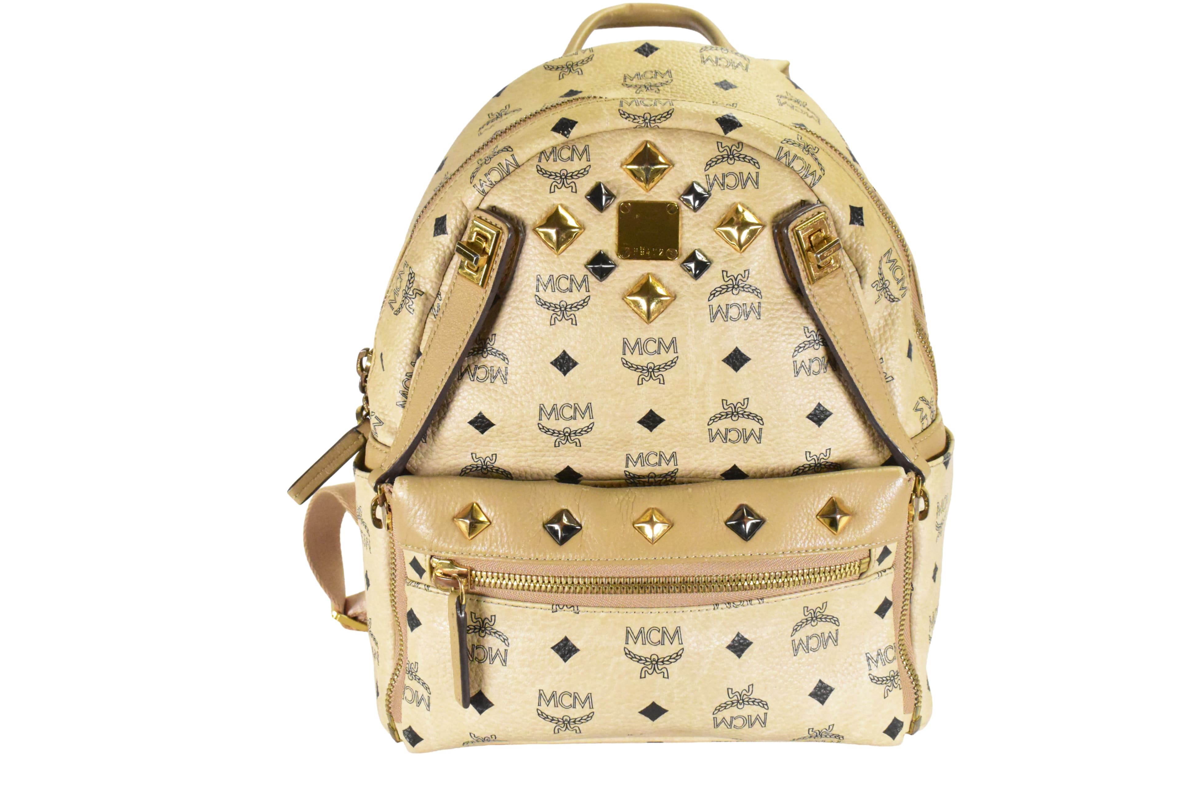 MCM DAMEN RUCKSACK MITTEL vintmarket.de LEDERRUCKSACK BEIGE 4853