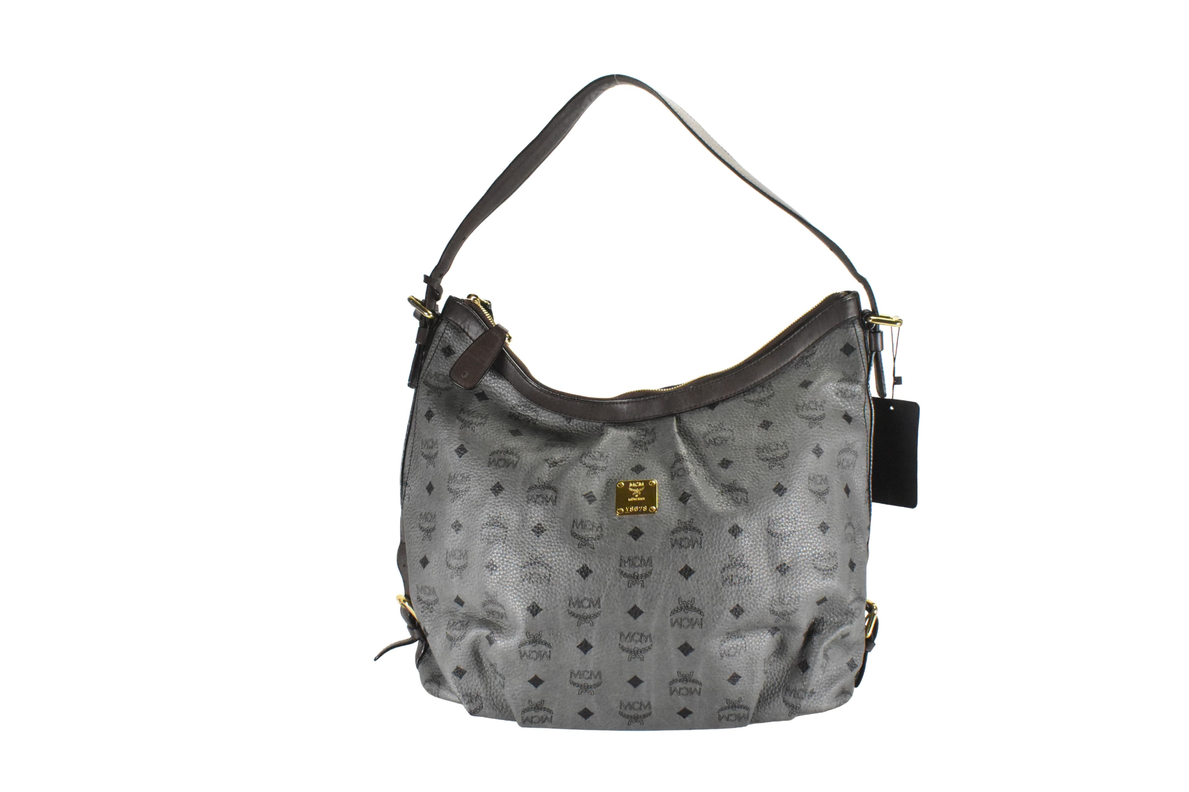 MCM SCHULTERTASCHE HOBO vintmarket.de TASCHE ANTHRAZIT 2401