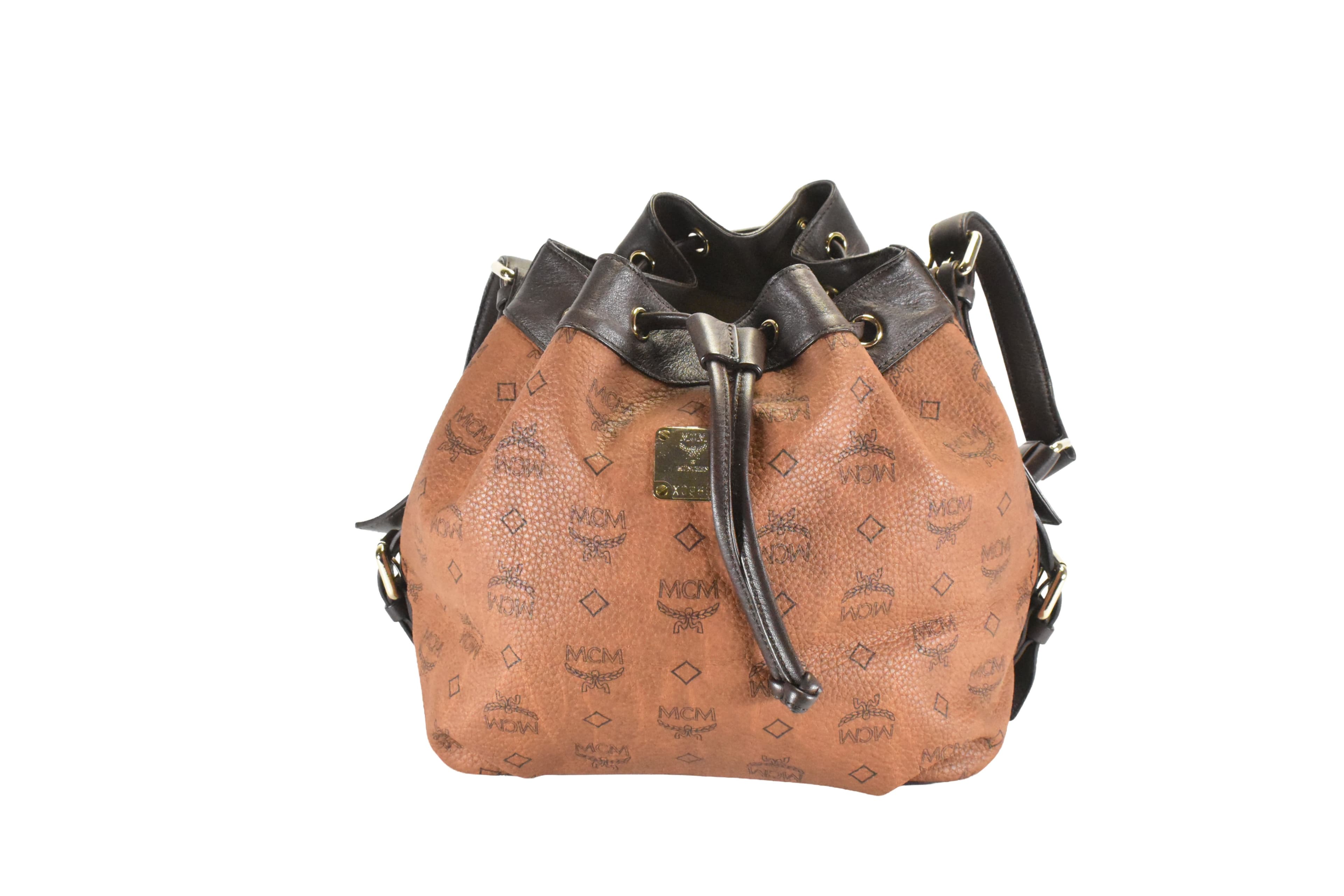 ✅MCM TASCHE BEUTELTASCHE vintmarket.de CROSSBODY LEDER BRAUN 2508