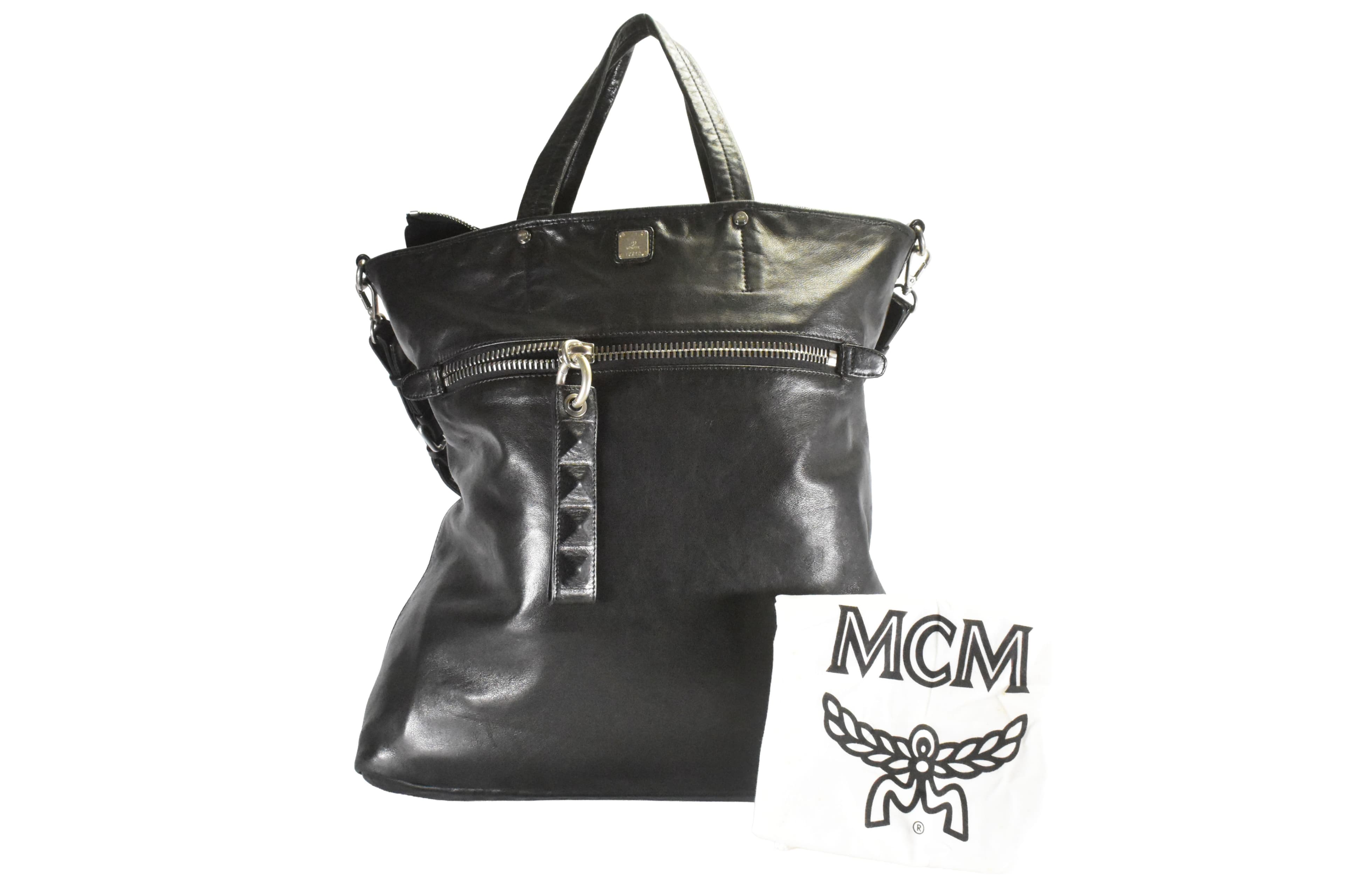 ✅MCM TASCHE vintmarket.de REISETASCHE AKTENTASCHE SCHWARZ XL 2320
