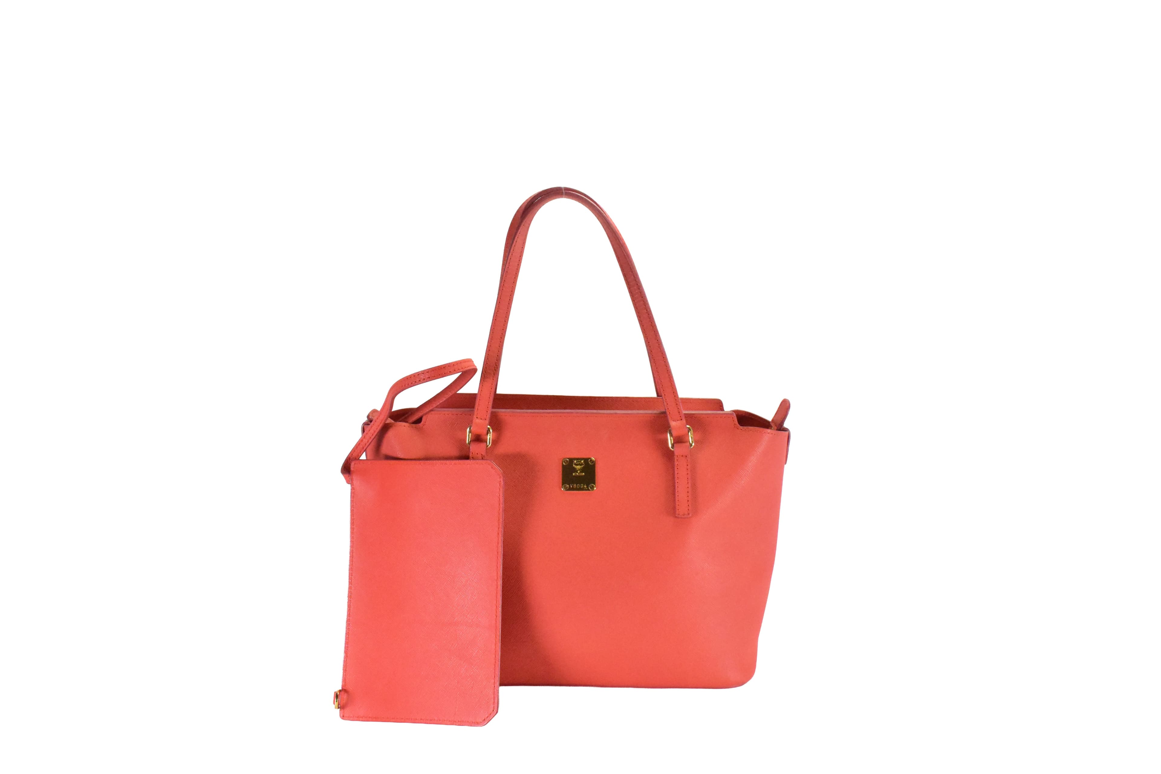 ✅MCM HANDTASCHE vintmarket.de POCHETTE LEDER TASCHE ROT 2277