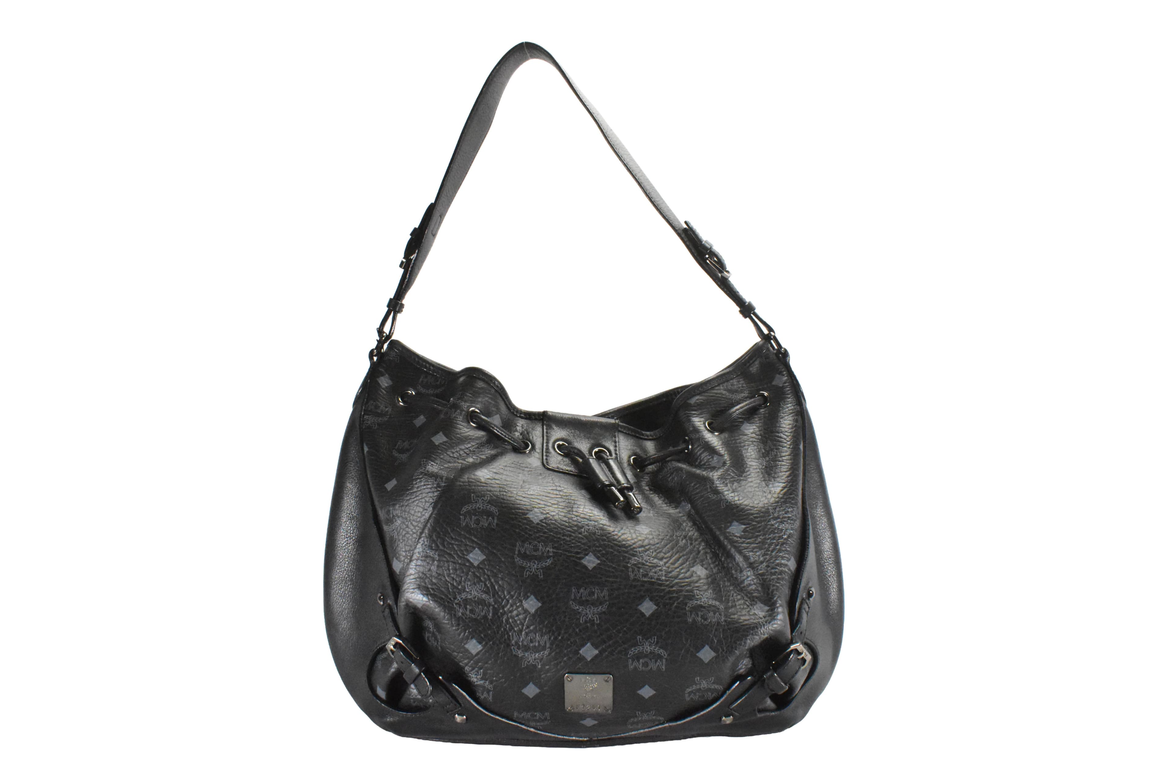 MCM TASCHE vintmarket.de SCHULTERTASCHE HANDTASCHE SCHWARZ 1764