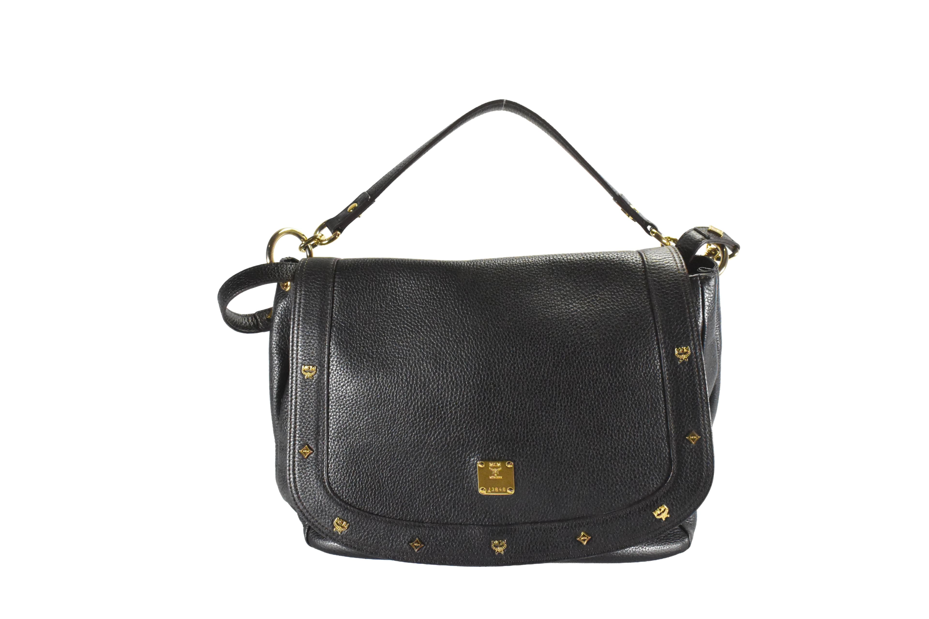 ✅MCM TASCHE SCHULTERTASCHE vintmarket.de CROSSBODY SCHWARZ 2275