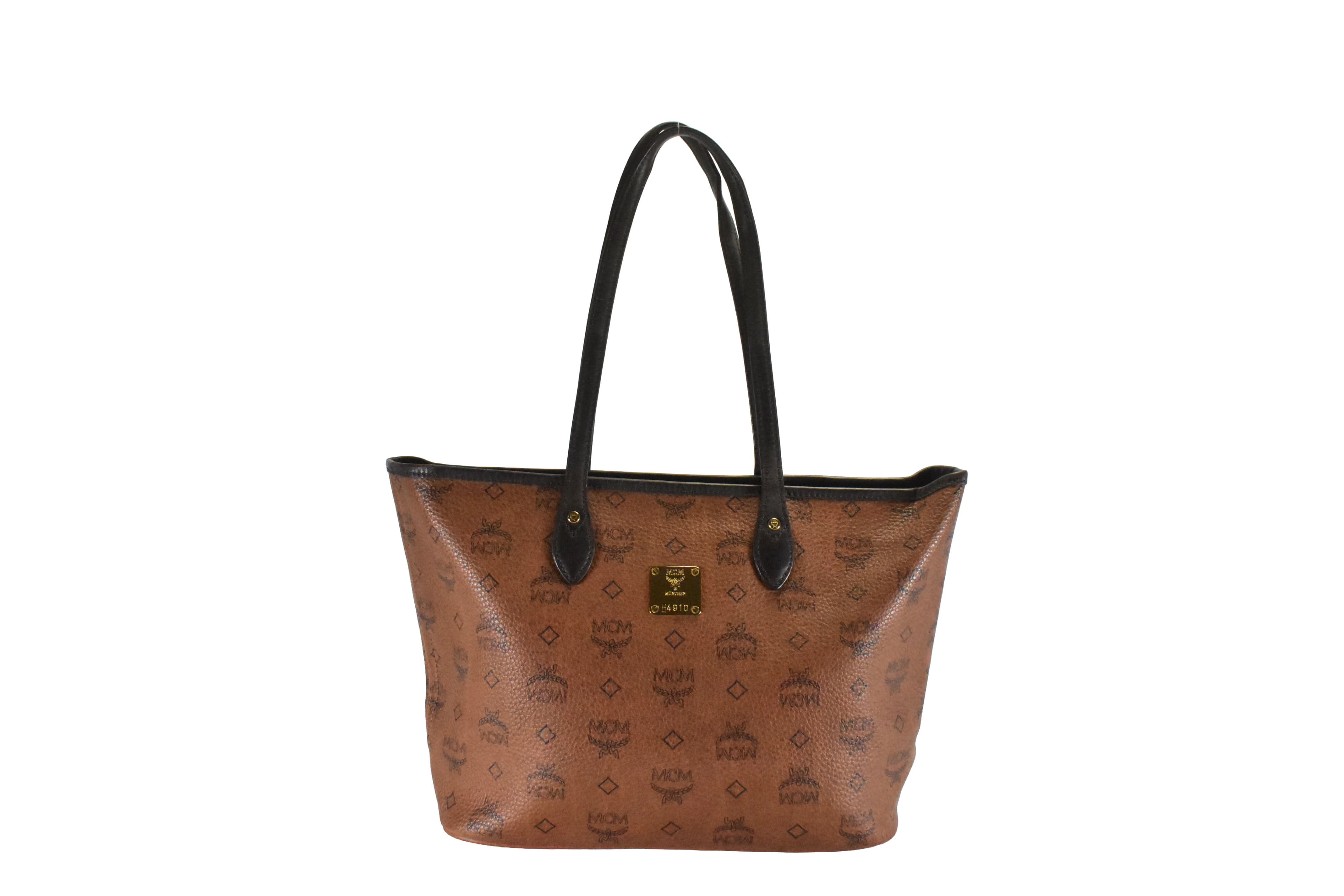 ✅MCM SHOPPER KLEIN vintmarket.de SCHULTERTASCHE BRAUN 2213