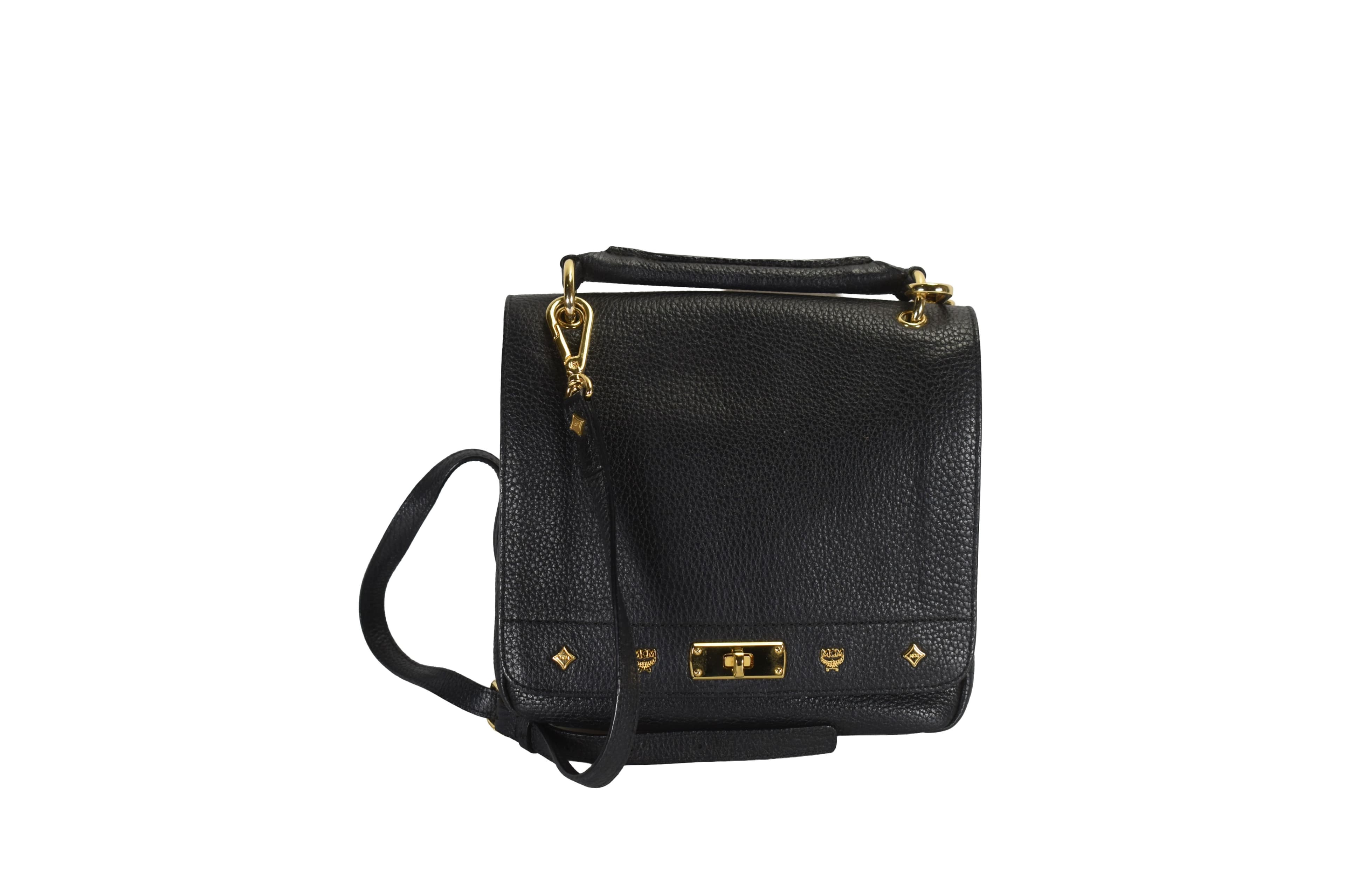 ✅MCM TASCHE vintmarket.de CROSSBODY UMHÄNGETASCHE SCHWARZ 2955