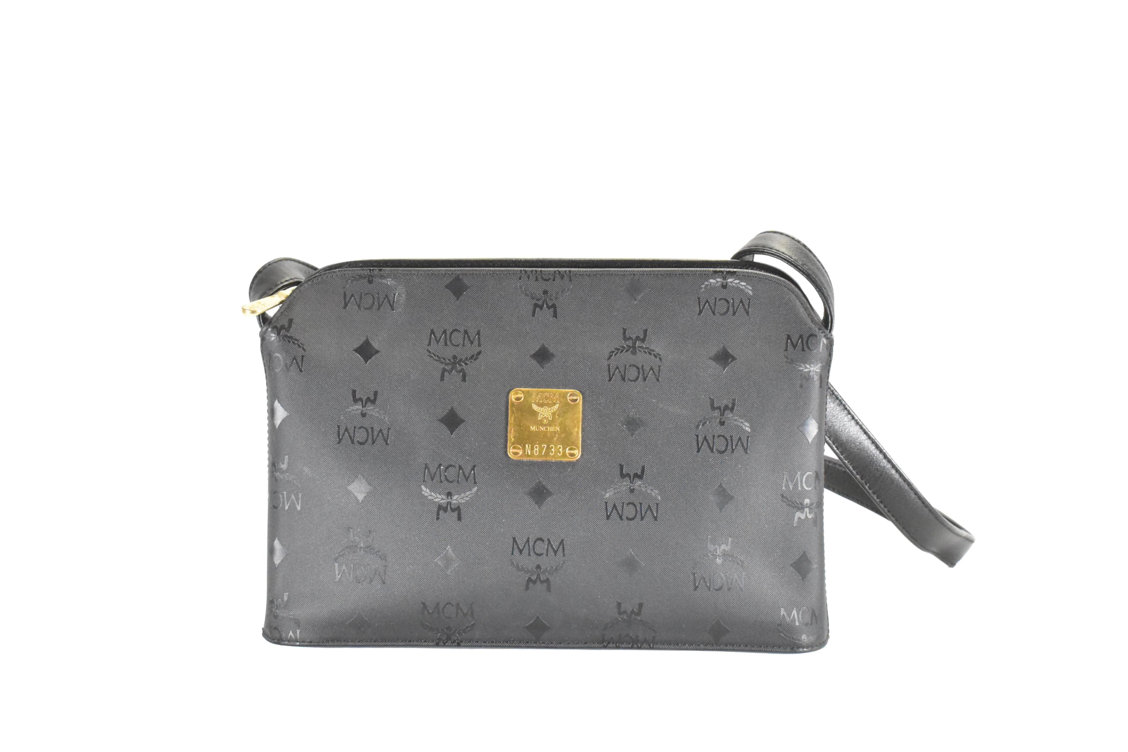 ✅MCM SCHULTERTASCHE vintmarket.de CROSSBODY SCHWARZ 2660