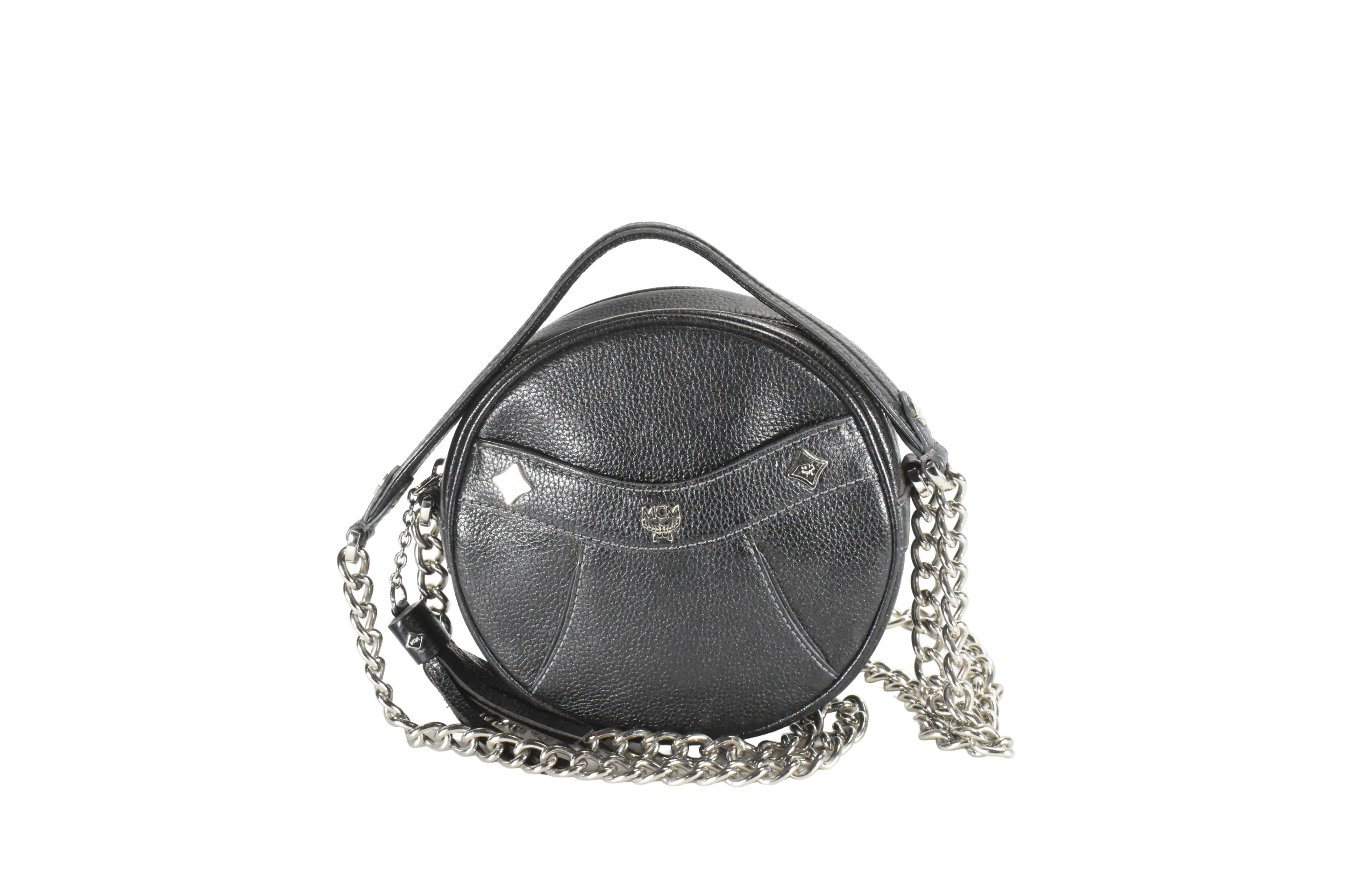 ✅MCM LEDERTASCHE vintmarket.de TAMBOURIN LEDER SCHWARZ 2505