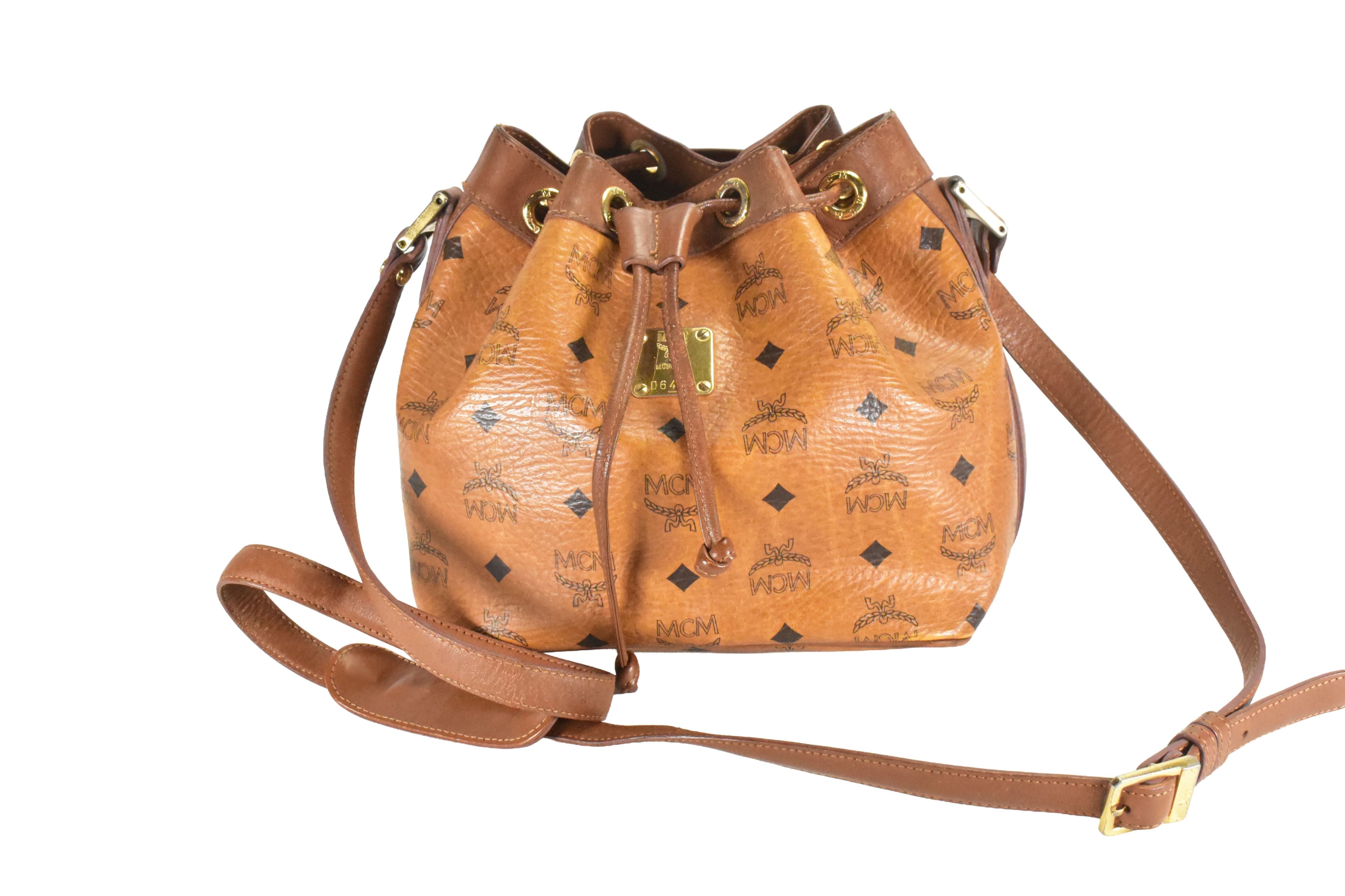 MCM BEUTELTASCHE vintmarket.de TASCHE HANDTASCHE COGNAC 4858