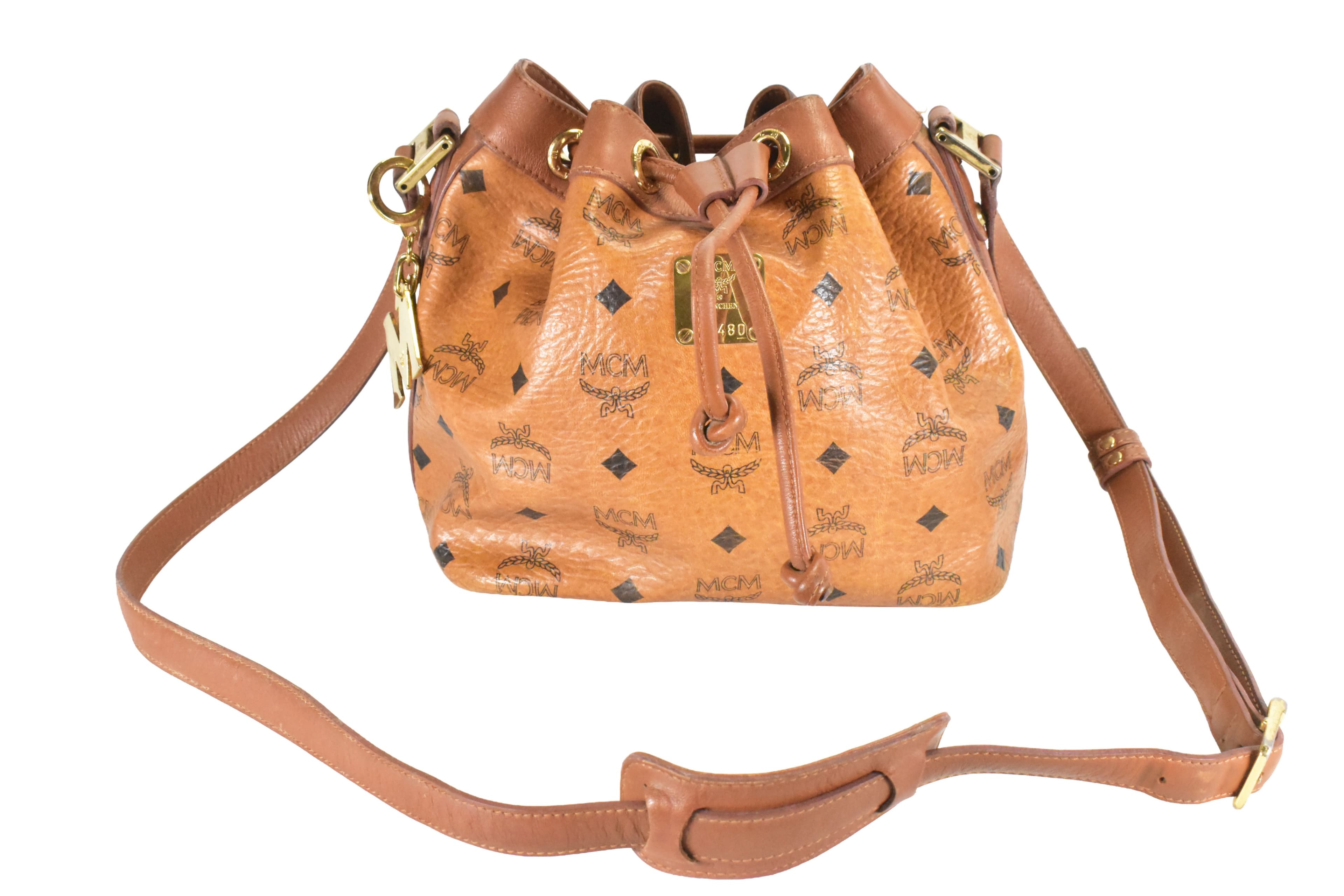 MCM BEUTELTASCHE vintmarket.de TASCHE HANDTASCHE COGNAC 4873